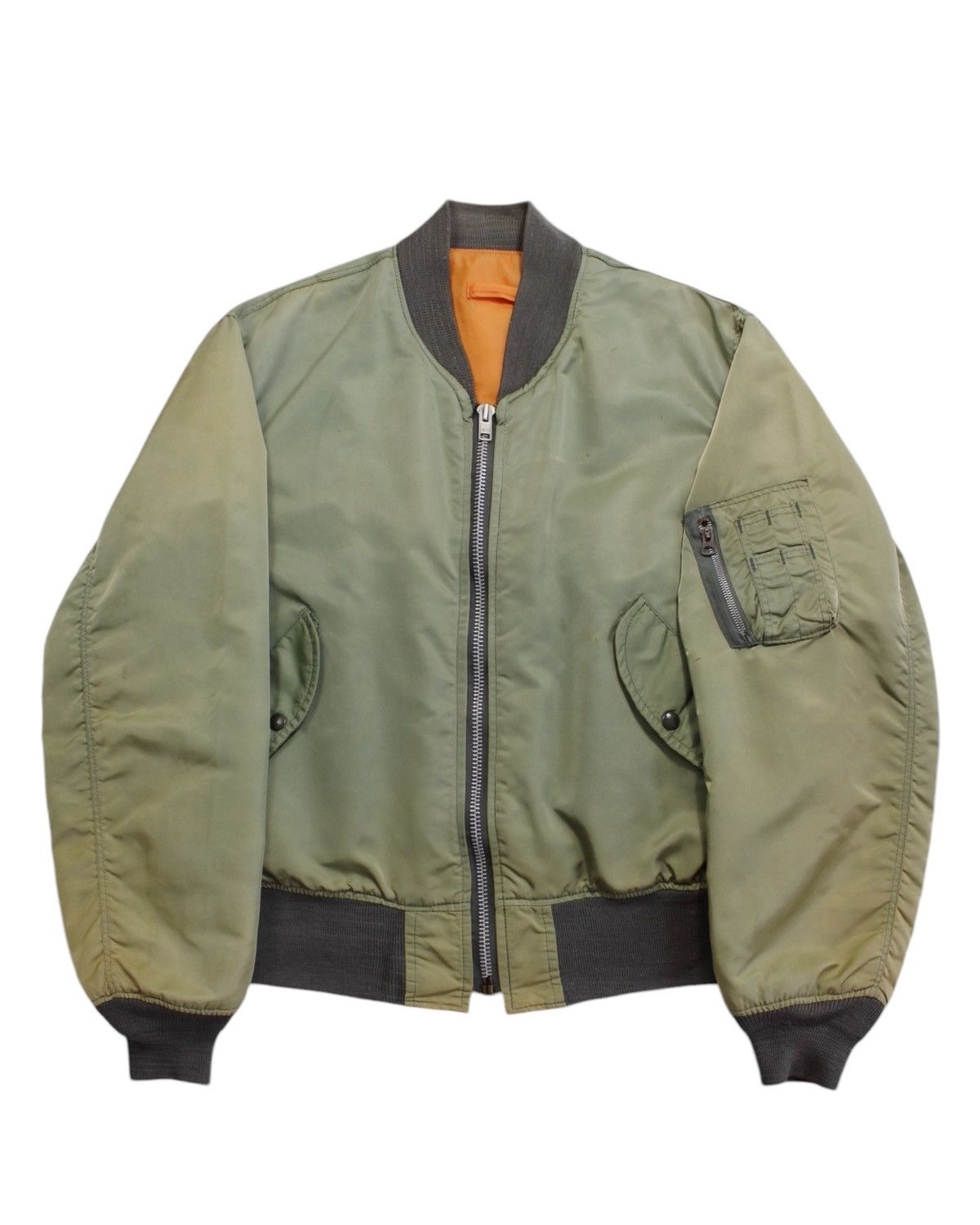 Vintage 1990S USA MADE MA-1 BOMBER JACKET Size US L / EU 52-54 / 3 - 1 Thumbnail
