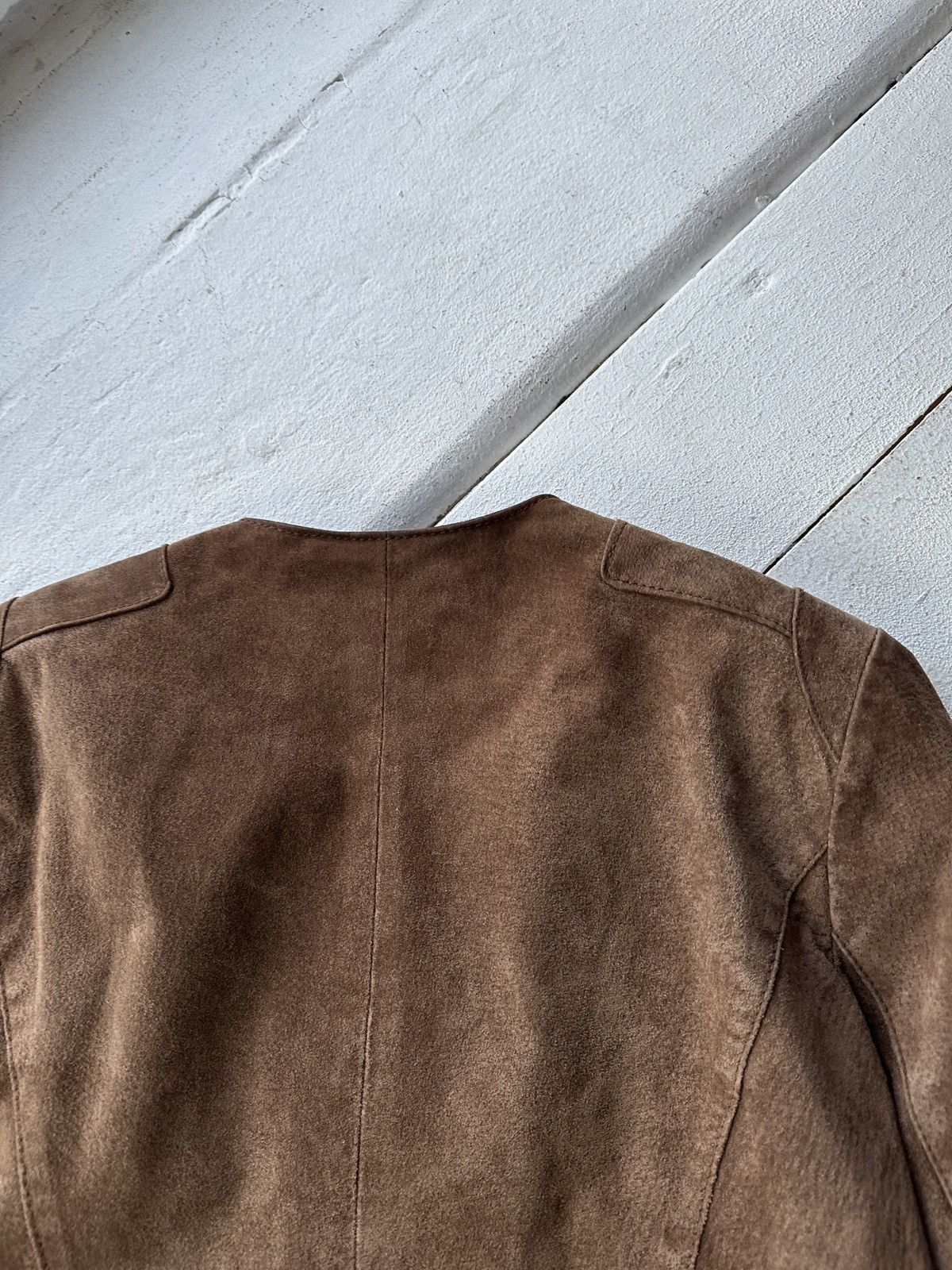 Other 🚨Y2K RICK OWENS TYPE DIRTY SLIM FIT ZIP LEATHER JACKET Size M / US 6-8 / IT 42-44 - 15 Thumbnail