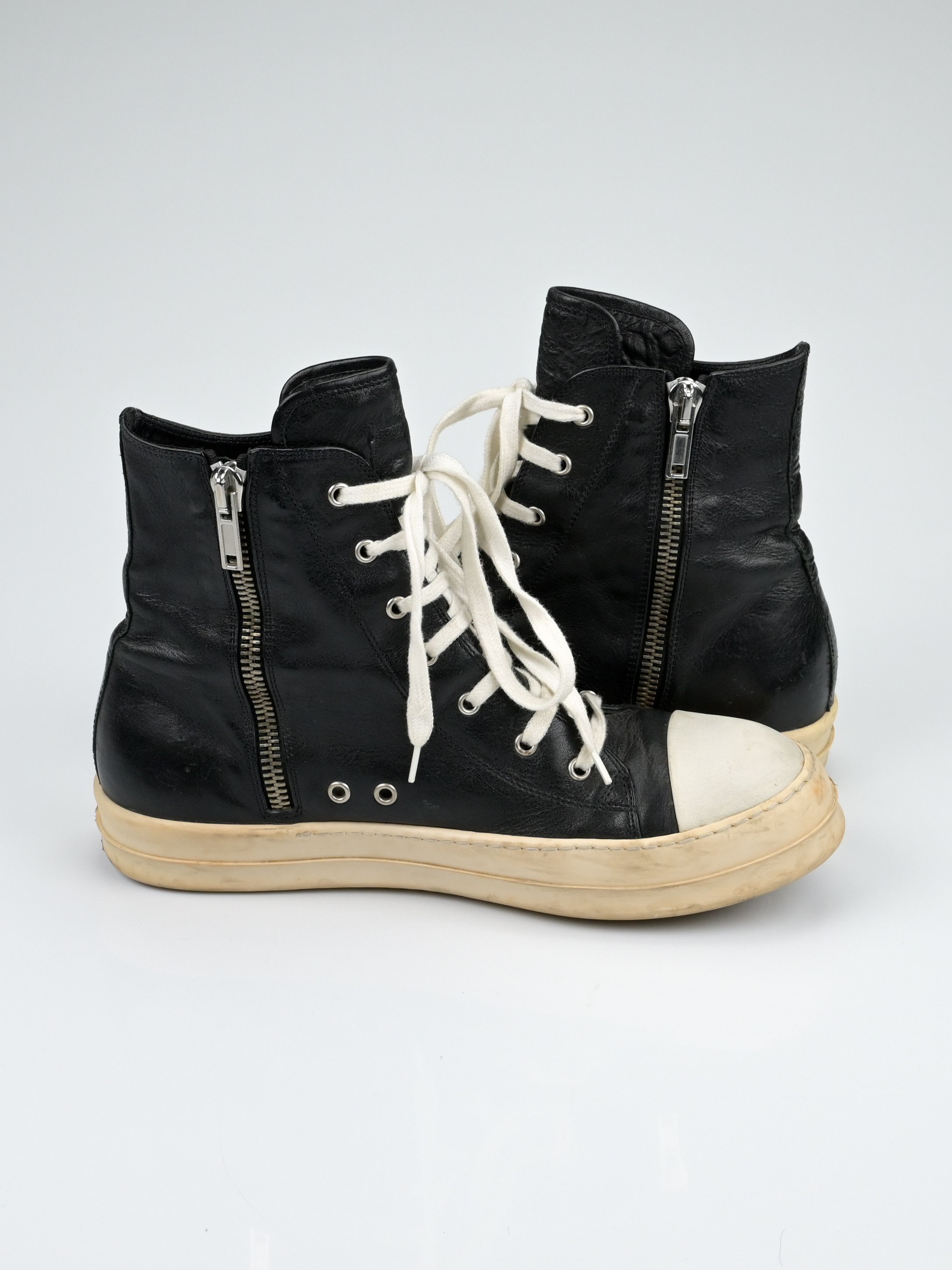 Rick Owens Mainline Leather High Top Ramones Size US 11 / EU 44 - 5 Thumbnail