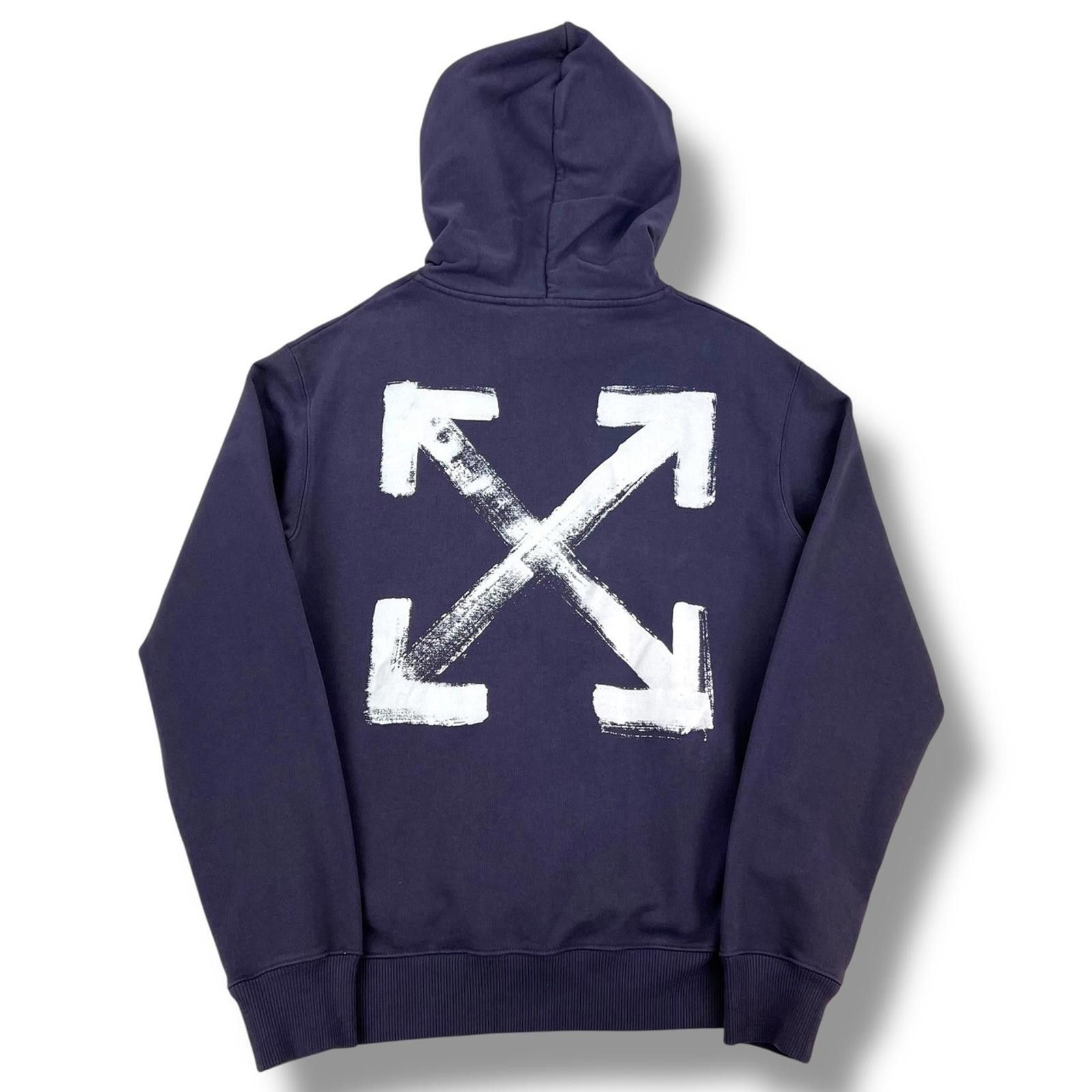 Off-White Off-White Brushed Arrows Purple Hoodie Size US M / EU 48-50 / 2 - 2 Thumbnail