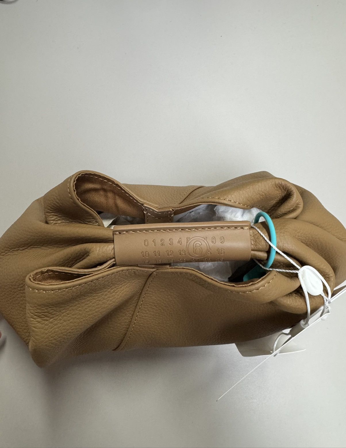 Maison Margiela NWT Japanese Grained Leather Tote Bag - Brown, OS Size ONE SIZE - 11 Thumbnail