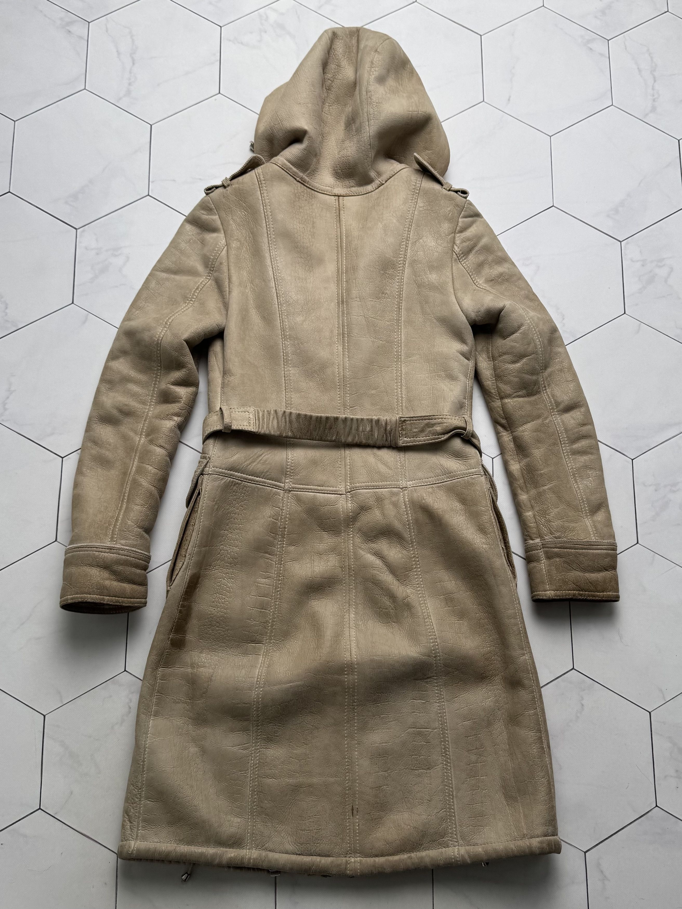 Vintage Vintage Real Shearling Coat With Hood And Belt (B250)D15E2 Size XS / US 0-2 / IT 36-38 - 20 Thumbnail