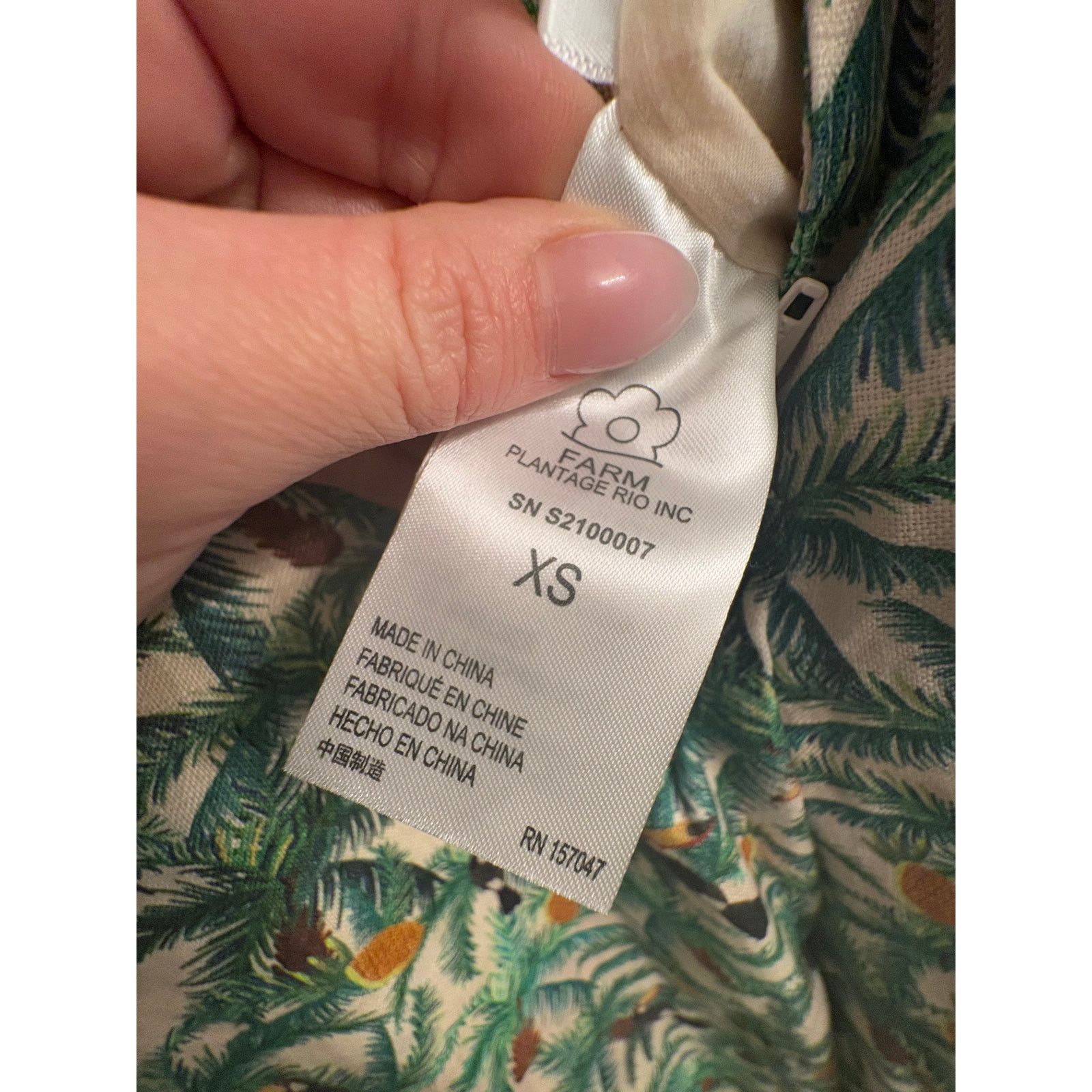 Farm Rio FARM RIO | Tropical Mini Toucan Blazer Jumpsuit | Linen |XS Size 25" / US 0 / IT 36 - 16 Thumbnail