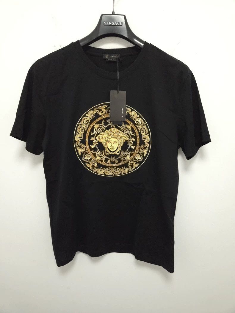 Versace Heavy embroidered sequins with short sleeves