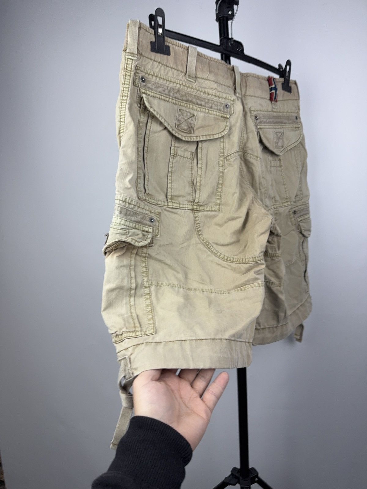 Napapijri Napapijri Cargo Utility Shorts Beige Cotton Outdoor Style Size US 34 / EU 50 - 12 Thumbnail