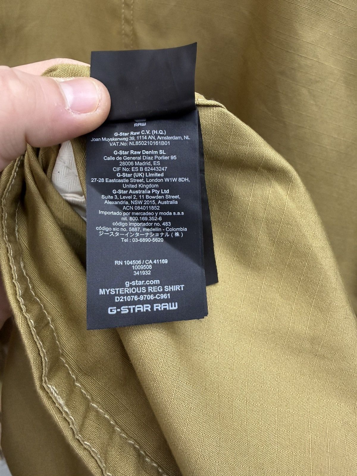 G-Star G-Star Raw Mysterious Regular Long Sleeve Shirt Size XXL Size US XXL / EU 58 / 5 - 12 Thumbnail