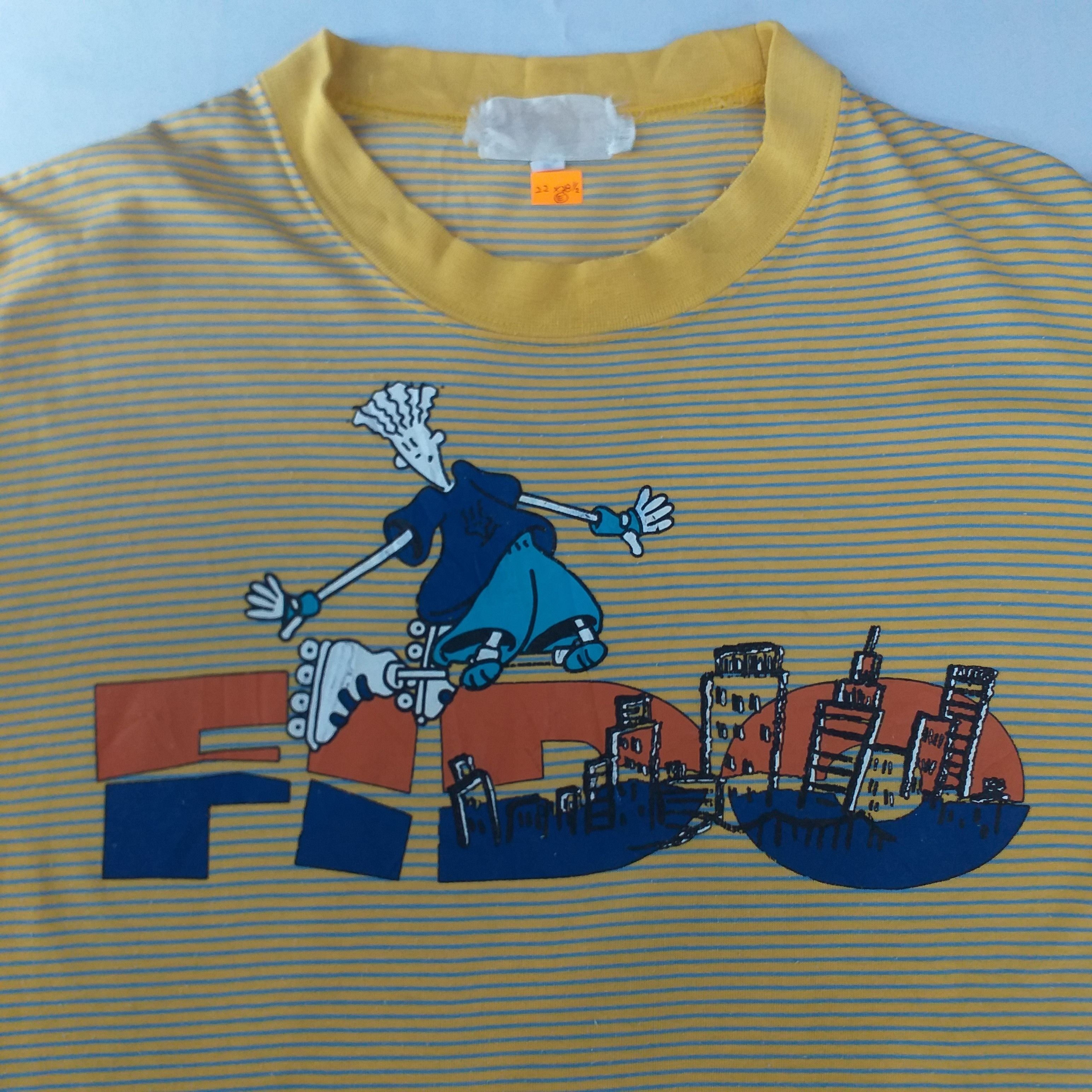 Cartoon Network Vintage Fido Dido Stripe Large Tshirt -E019 Size US L / EU 52-54 / 3 - 3 Thumbnail