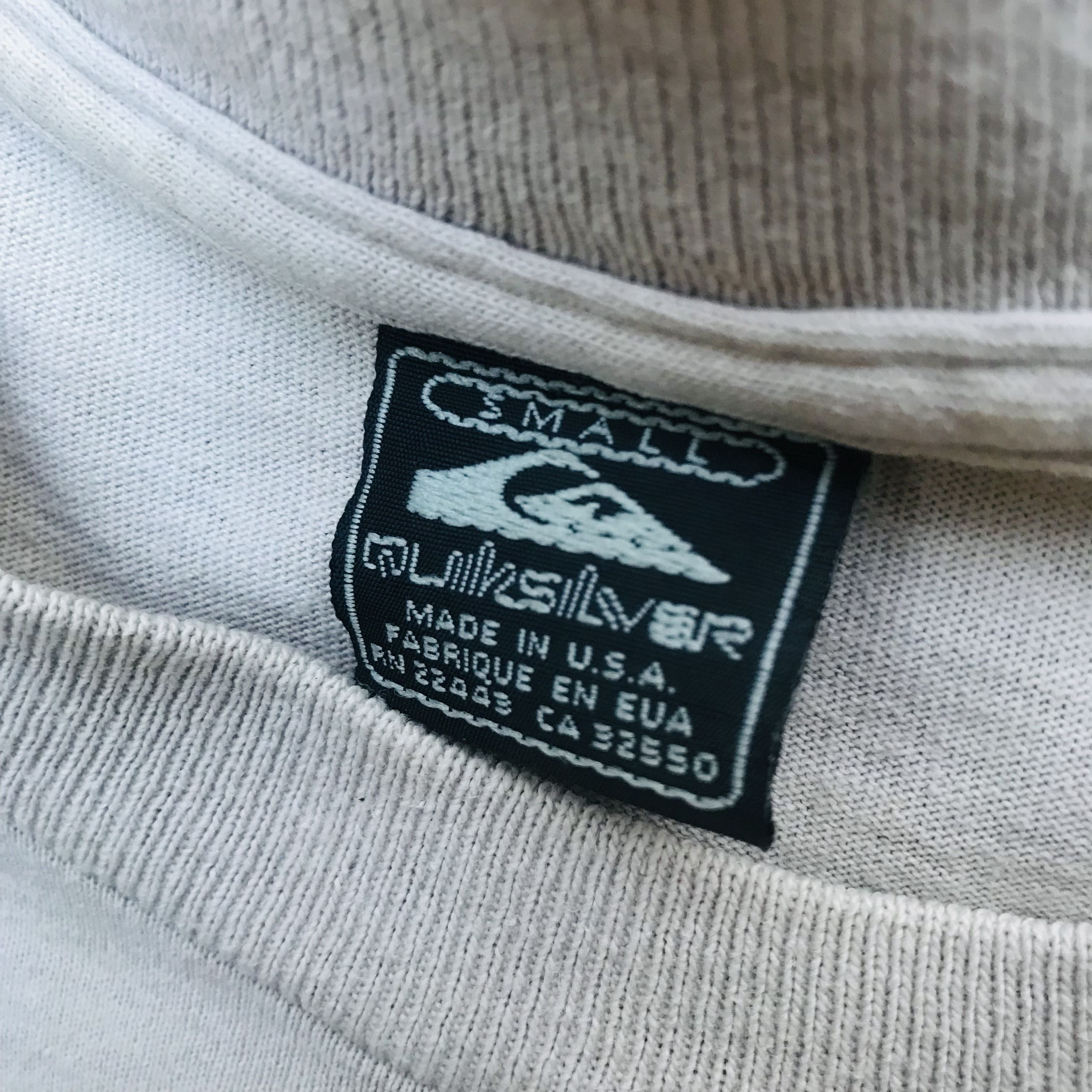 Quiksilver × Vintage 90's Quik Silver Surf Board Tee Size US S / EU 44-46 / 1 - 5 Thumbnail