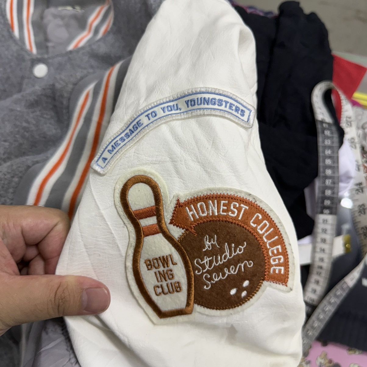 Japanese Brand Honest college by studio seven quilted varsity Jacket Size US L / EU 52-54 / 3 - 12 Thumbnail