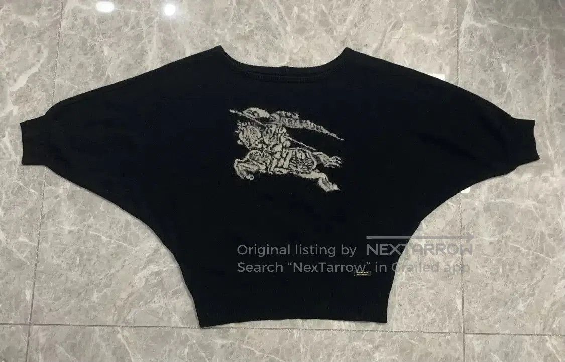 Burberry Burberry Black Wool Crew Neck Women's Knit Sweater. Size M / US 6-8 / IT 42-44 - 6 Thumbnail