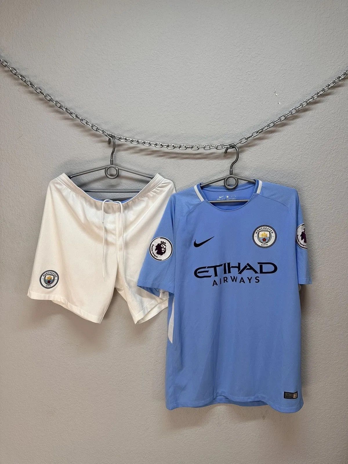 Vintage Vintage Nike Manchester City Sterling 2017 suits blockcore Size US L / EU 52-54 / 3 - 2 Thumbnail
