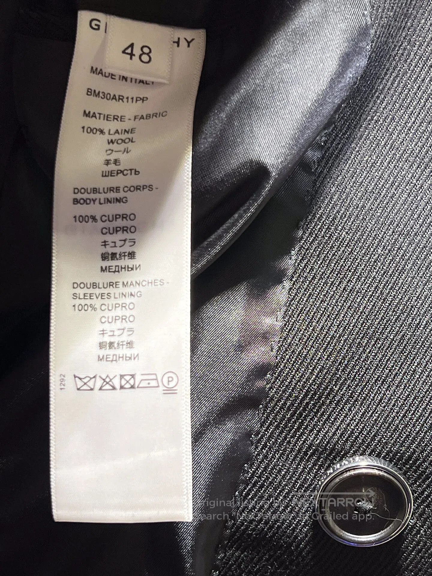 Givenchy Givenchy Men's Casual Wool Suit Jacket. Size US M / EU 48-50 / 2 - 8 Thumbnail