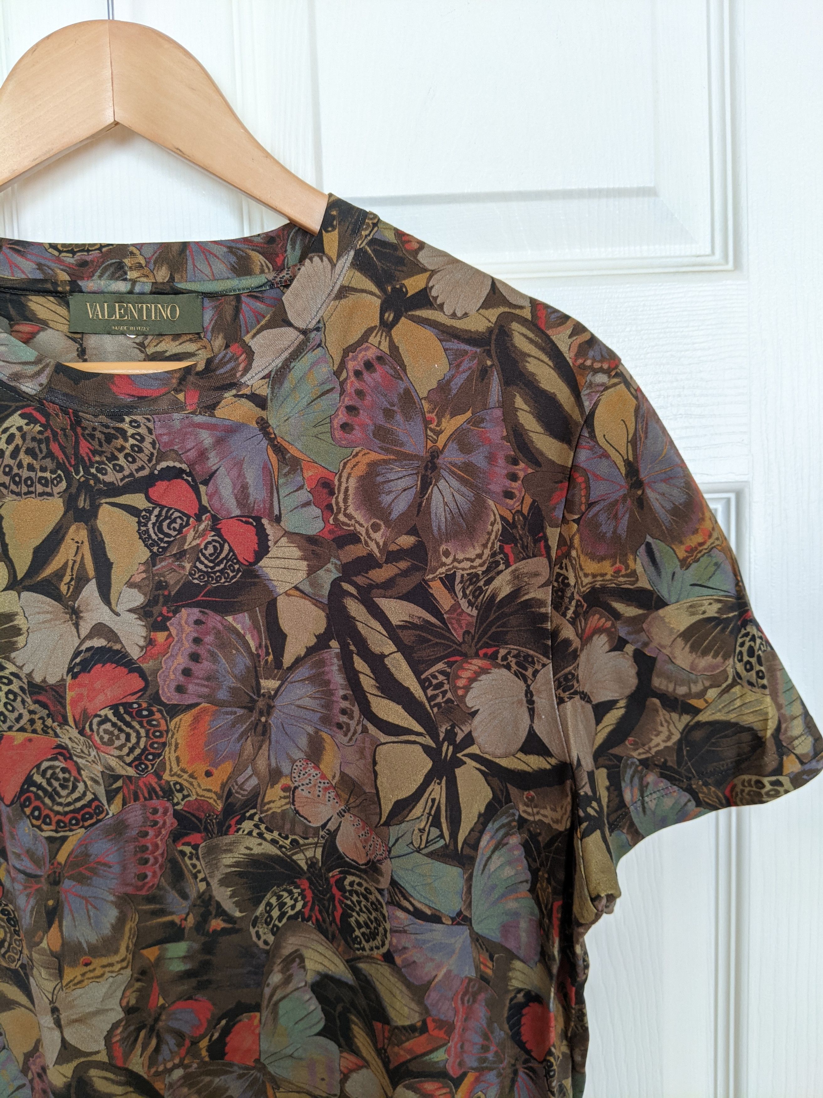 Valentino Valentino Butterfly Camo Print T-Shirt Size US M / EU 48-50 / 2 - 3 Thumbnail