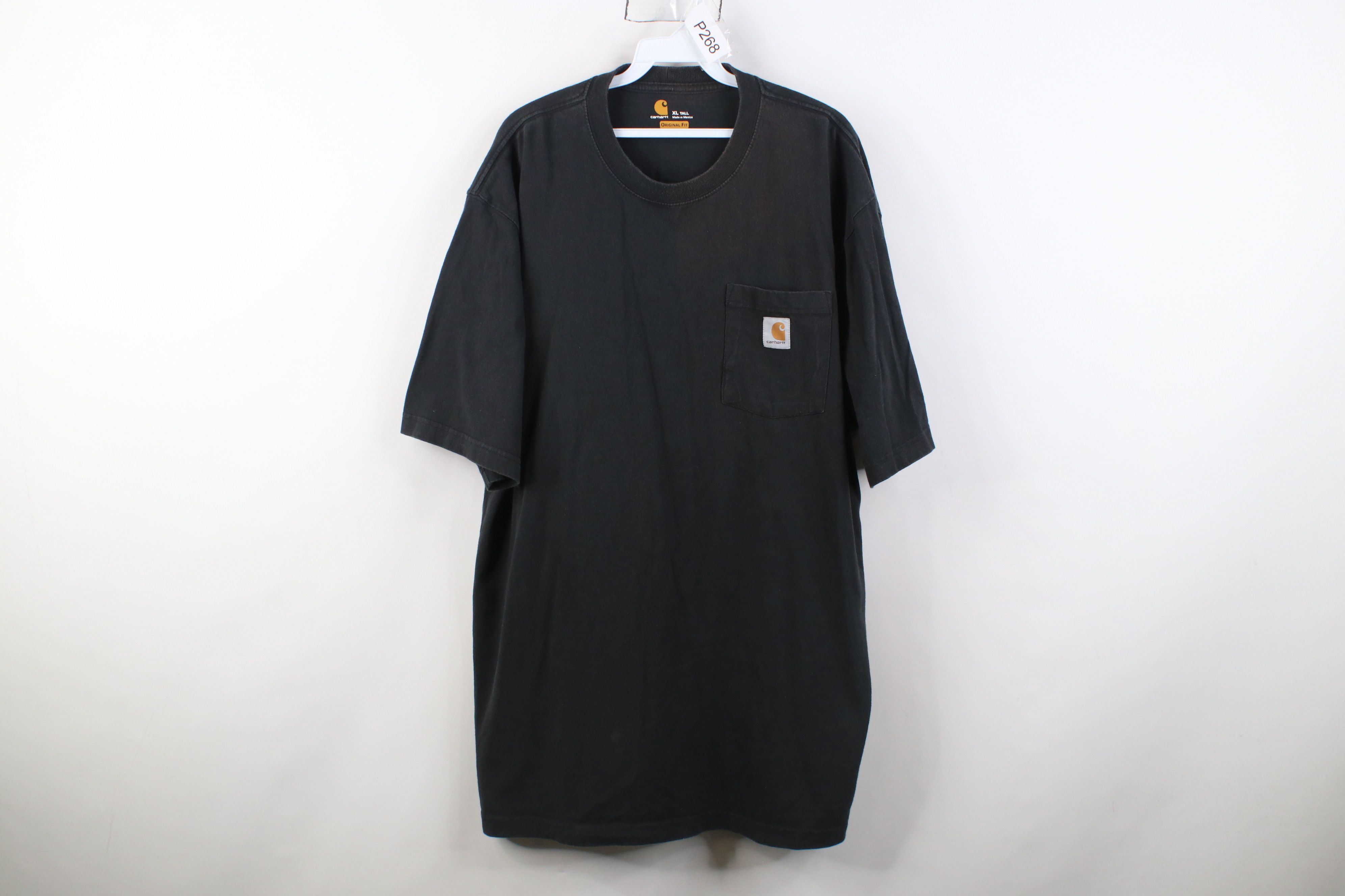 Carhartt Vintage Y2K Carhartt Heavyweight Pocket T-Shirt Black Cotton Size US XL / EU 56 / 4 - 1 Thumbnail