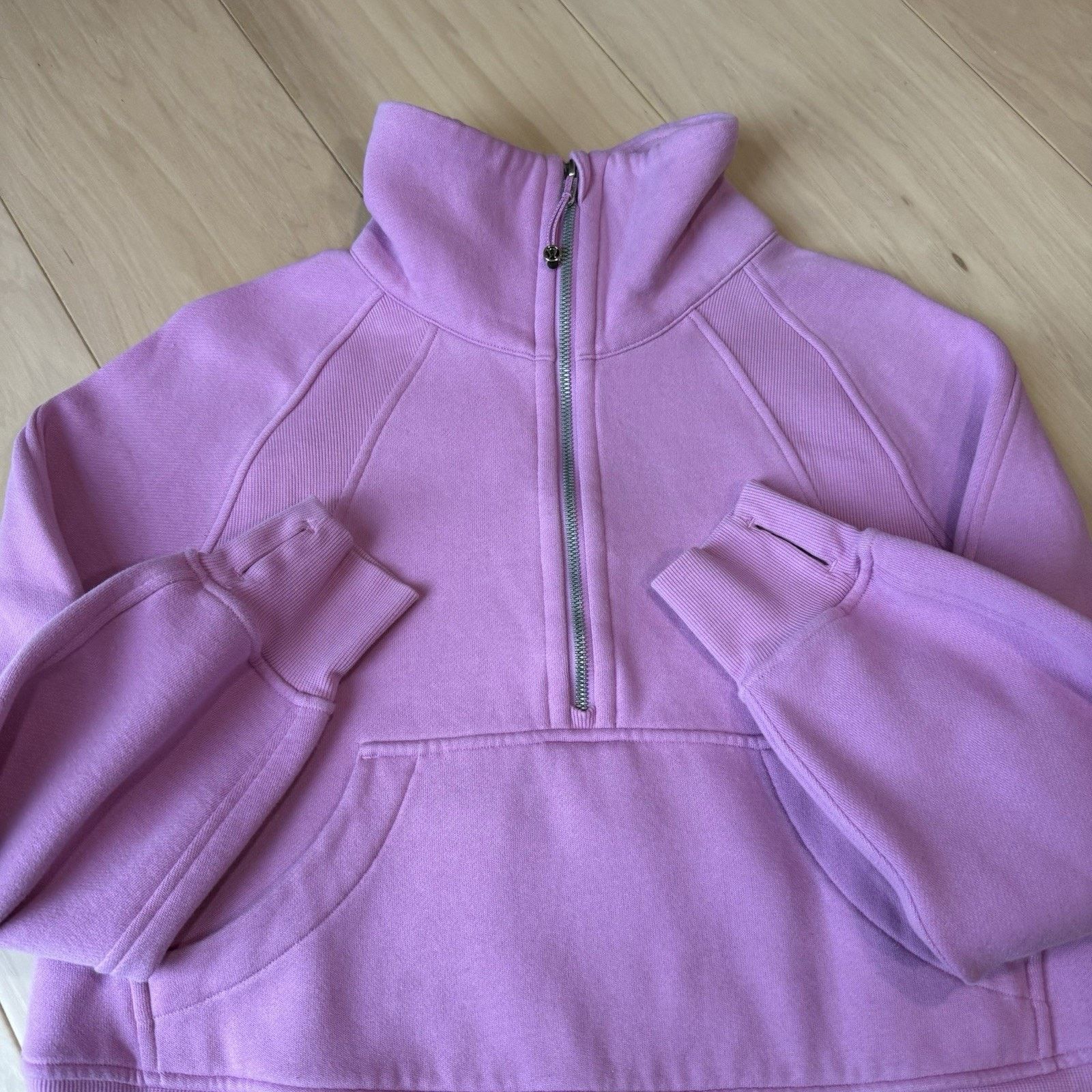 Lululemon Lululemon Scuba Quilted Half Zip Hoodie XS/S Purple Funnel Size XS / US 0-2 / IT 36-38 - 4 Thumbnail