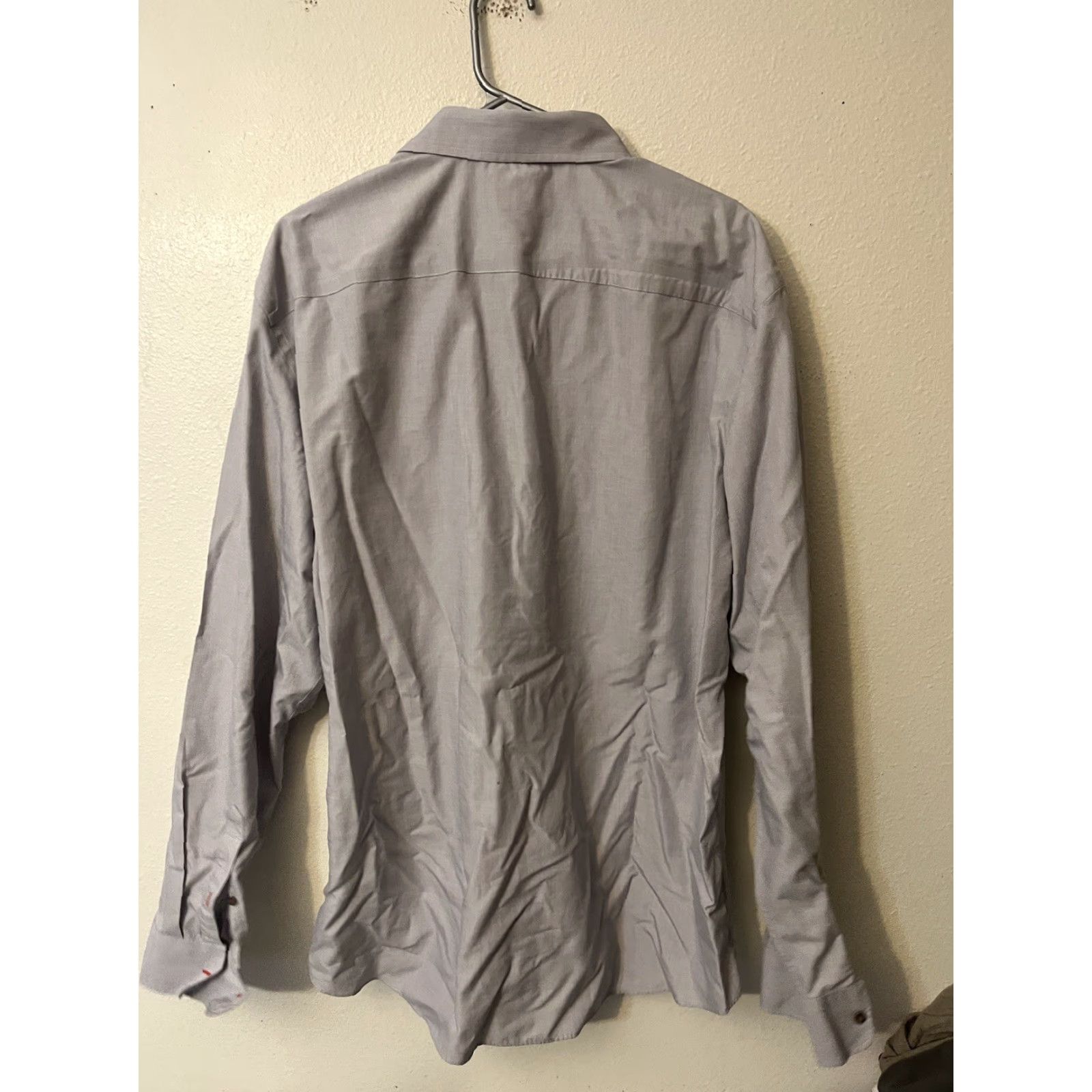 UNTUCKit UNTUCKit Shirt Mens XXL Relaxed Fit Gray 100% Cotton Wrinkle Free Button-Up Long Sleeve Size US XXL / EU 58 / 5 - 3 Thumbnail