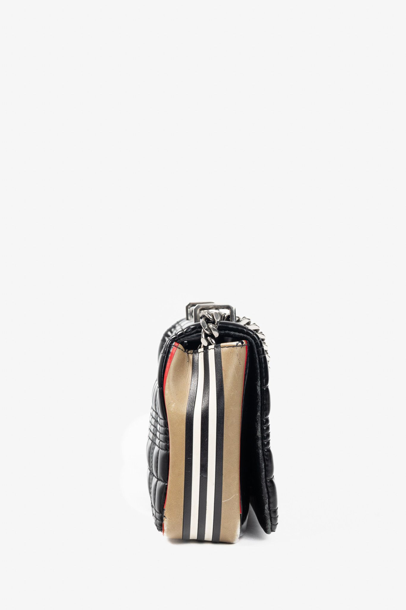 Burberry Burberry Lola Small Quilted Leather Icon-Stripe Shoulder Bag Size ONE SIZE - 3 Thumbnail