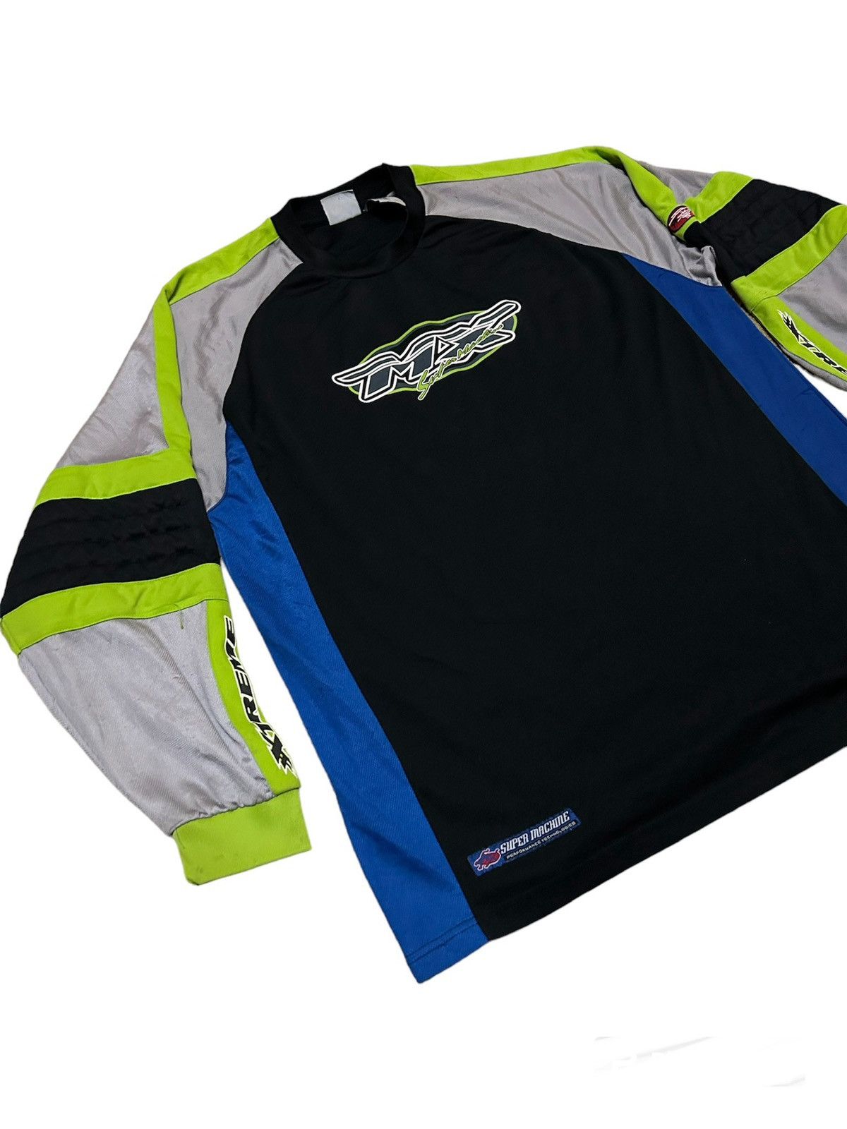 Vintage 💥 RARE MX SUPER MACHINE RACING JERSEY Size US XL / EU 56 / 4 - 3 Thumbnail