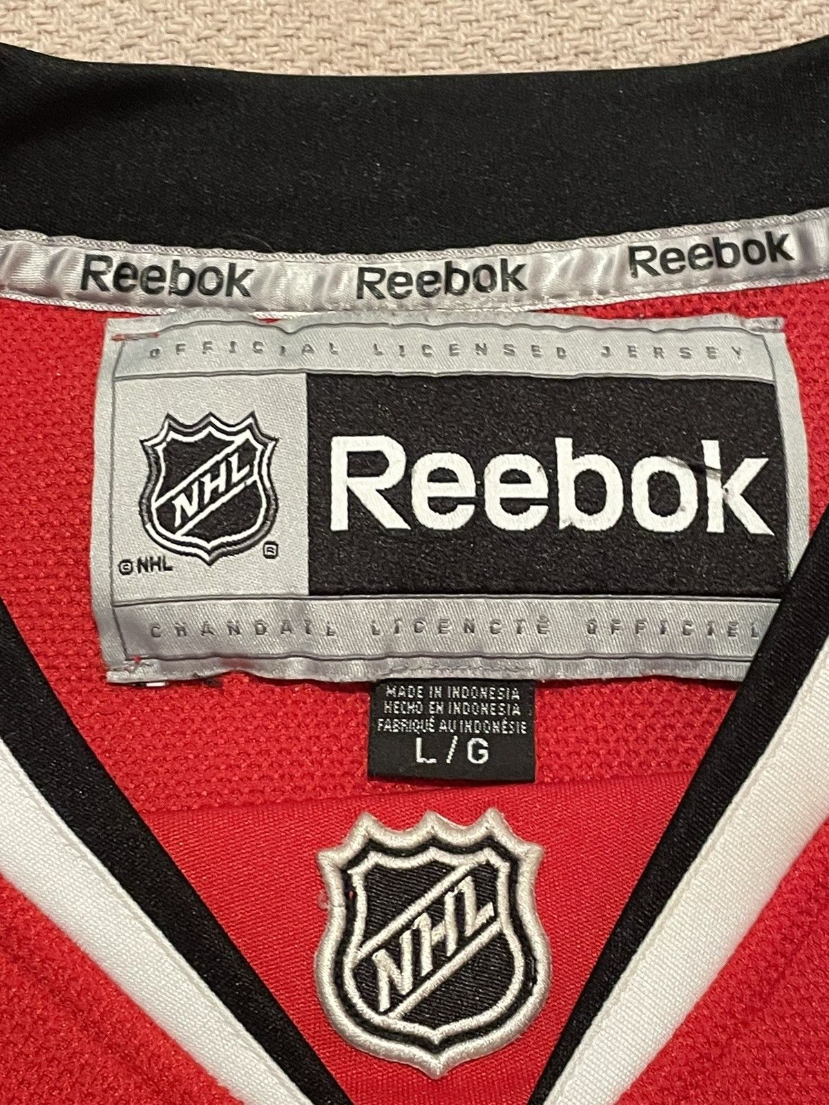 Reebok Chicago Blackhawks Patrick Sharp Jersey Size US L / EU 52-54 / 3 - 3 Thumbnail