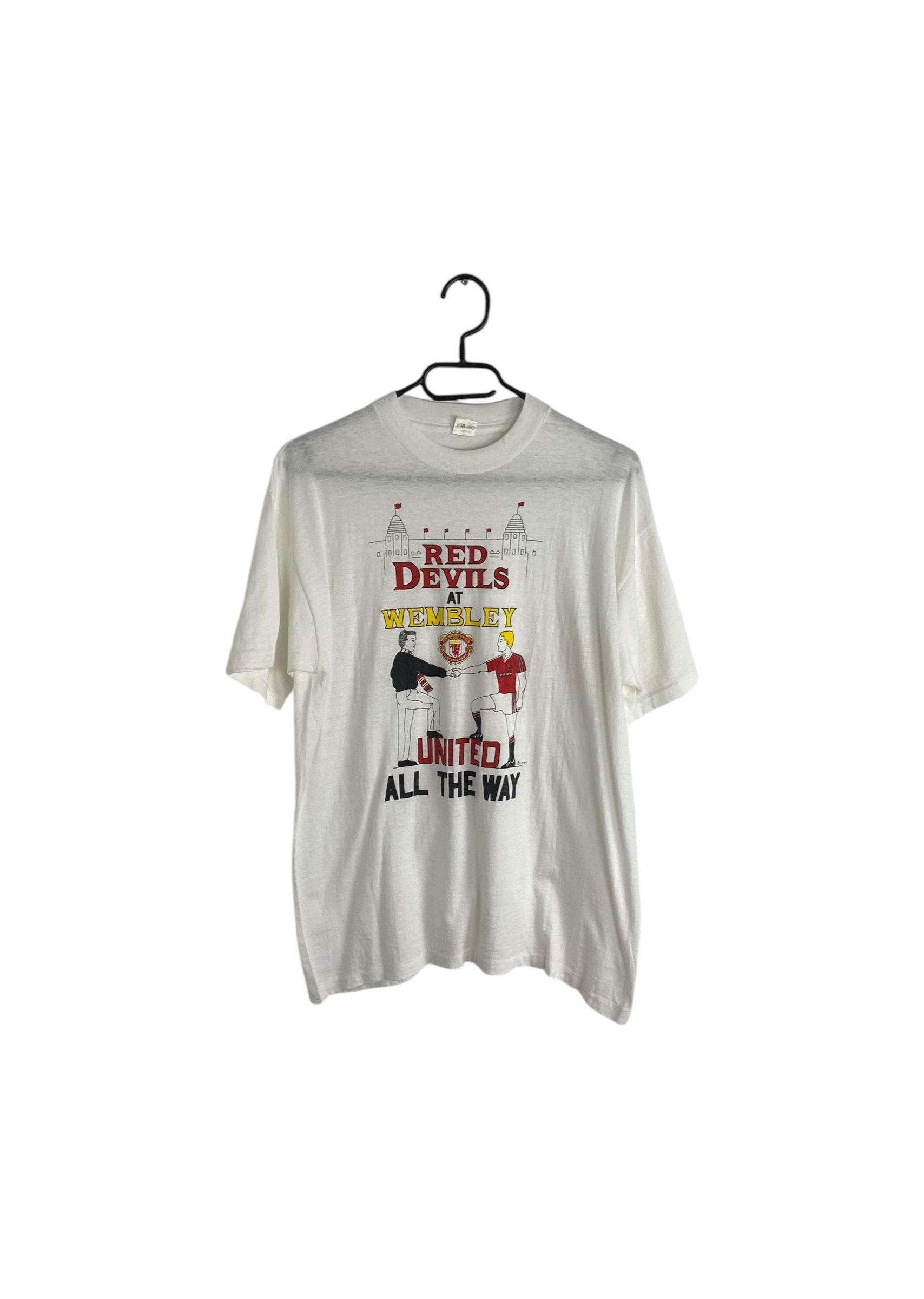 Vintage 90s' Manchester United vintage single stitch tee Size US L / EU 52-54 / 3 - 1 Thumbnail