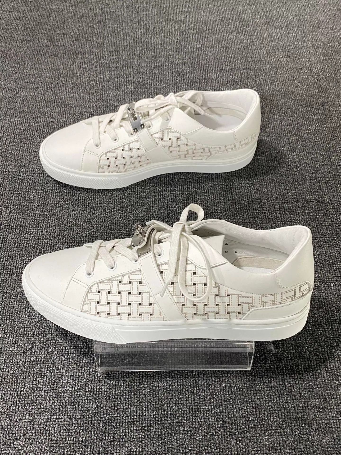 Hermes HERMES White Kelly Low-Top Sneaker Size 42 Size US 9 / EU 42 - 3 Thumbnail