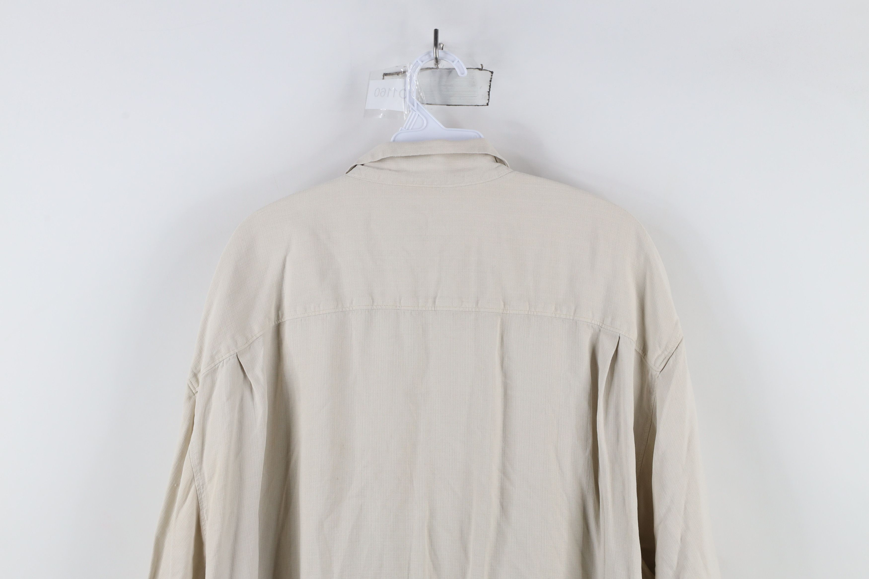 Tommy Bahama × Vintage Vintage Tommy Bahama Tribal Martini Silk Button Shirt Beige Size US XXL / EU 58 / 5 - 11 Thumbnail