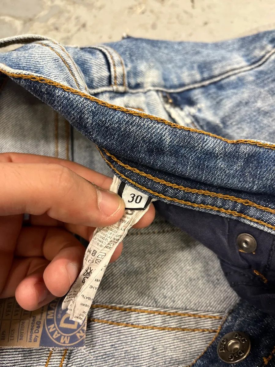 Designer × Dolce & Gabbana × Vintage 2000s Dolce & Gabbana Blue Faded Regular Denim Jeans Size US 32 / EU 48 - 11 Thumbnail