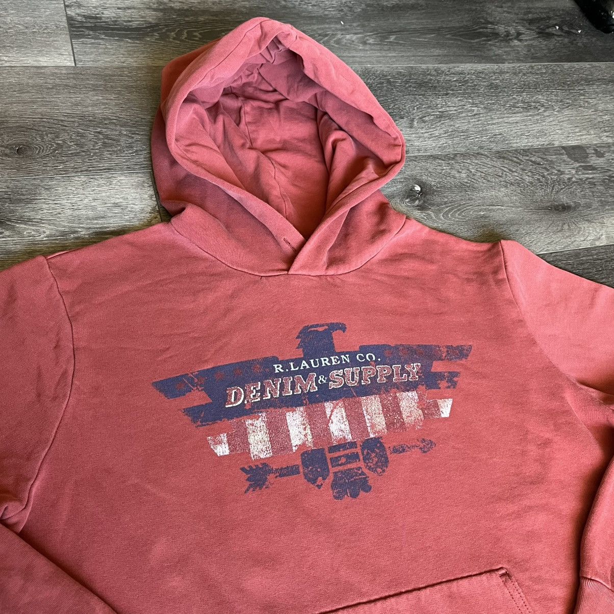 Denim & Supply Ralph Lauren Vintage Polo Ralph Lauren Denim & Supply Eagle Logo Hoodie Size US XL / EU 56 / 4 - 2 Thumbnail