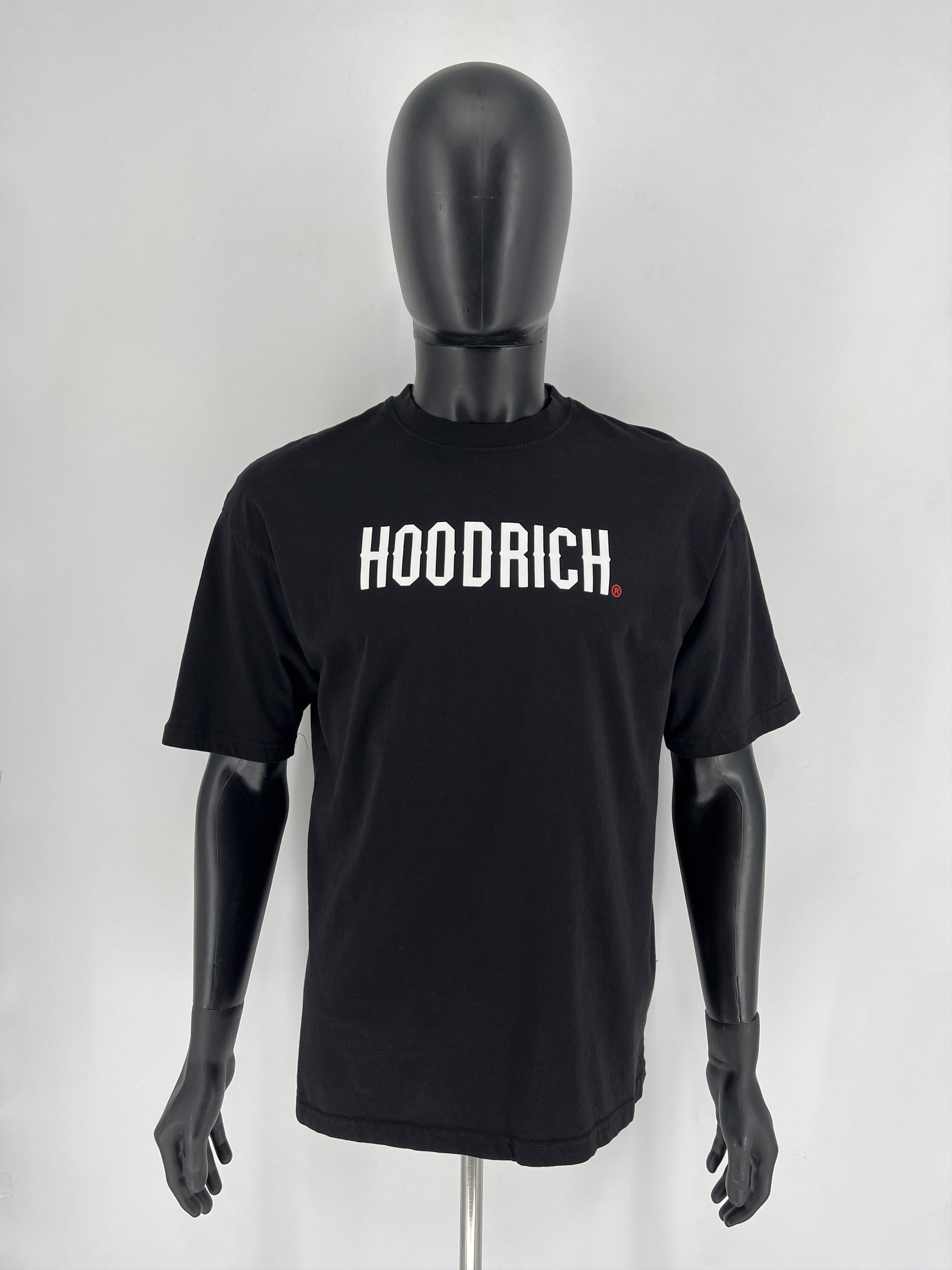Hoodrich × Vintage Hype Hoodrich Big Logo Drill Y2K Streetwear Black Tee Size US S / EU 44-46 / 1 - 2 Thumbnail
