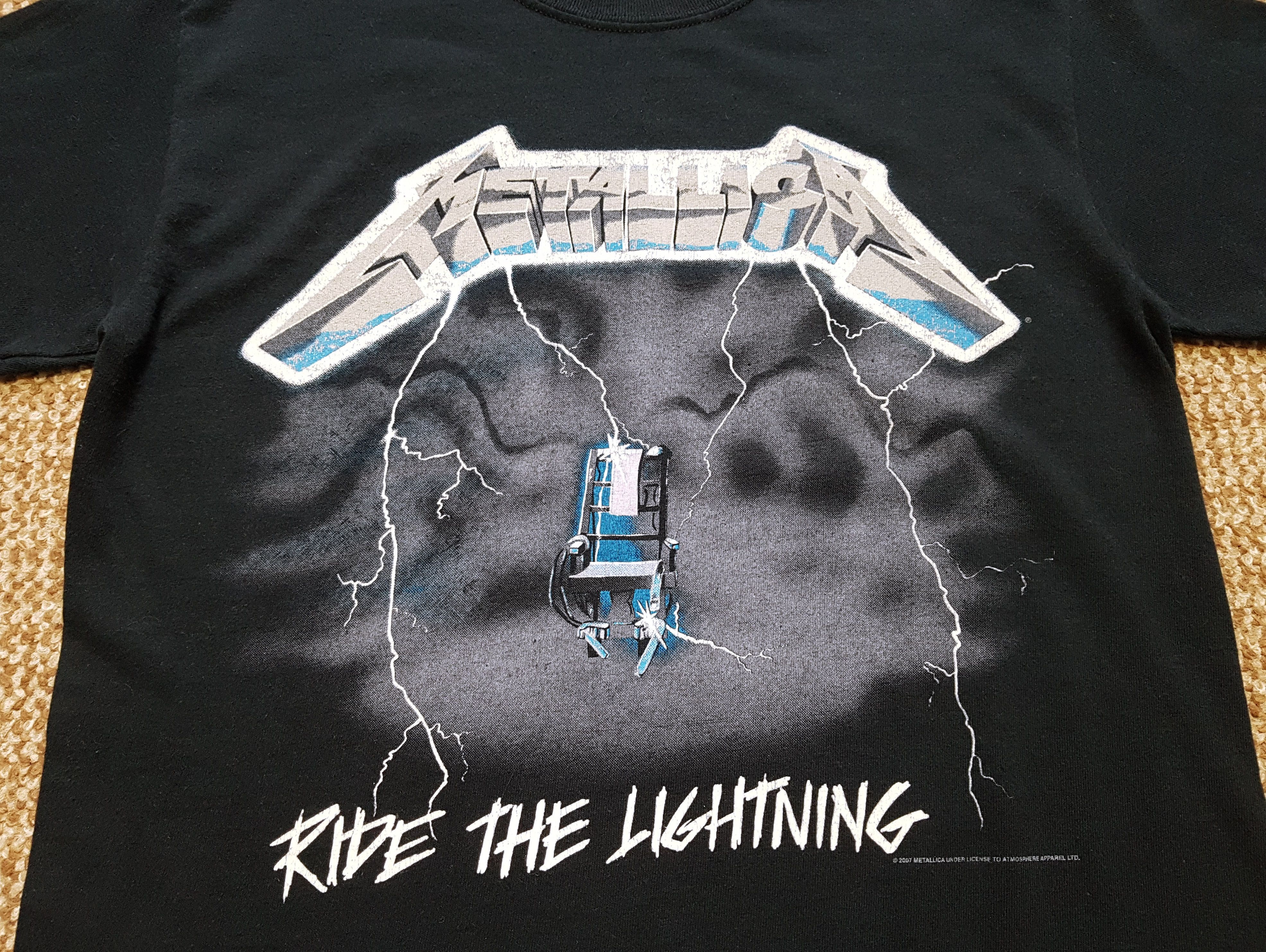 Metallica Metallica Vintage 2007 Ride The Lightning T Shirt Band S Size US S / EU 44-46 / 1 - 3 Thumbnail