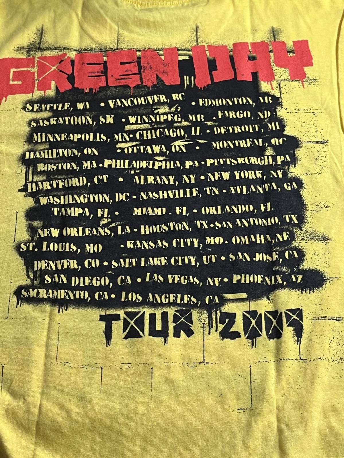 Designer Green Day Tour T-shirt 21st Century Breakdown 2009 Shirt Size US M / EU 48-50 / 2 - 6 Thumbnail