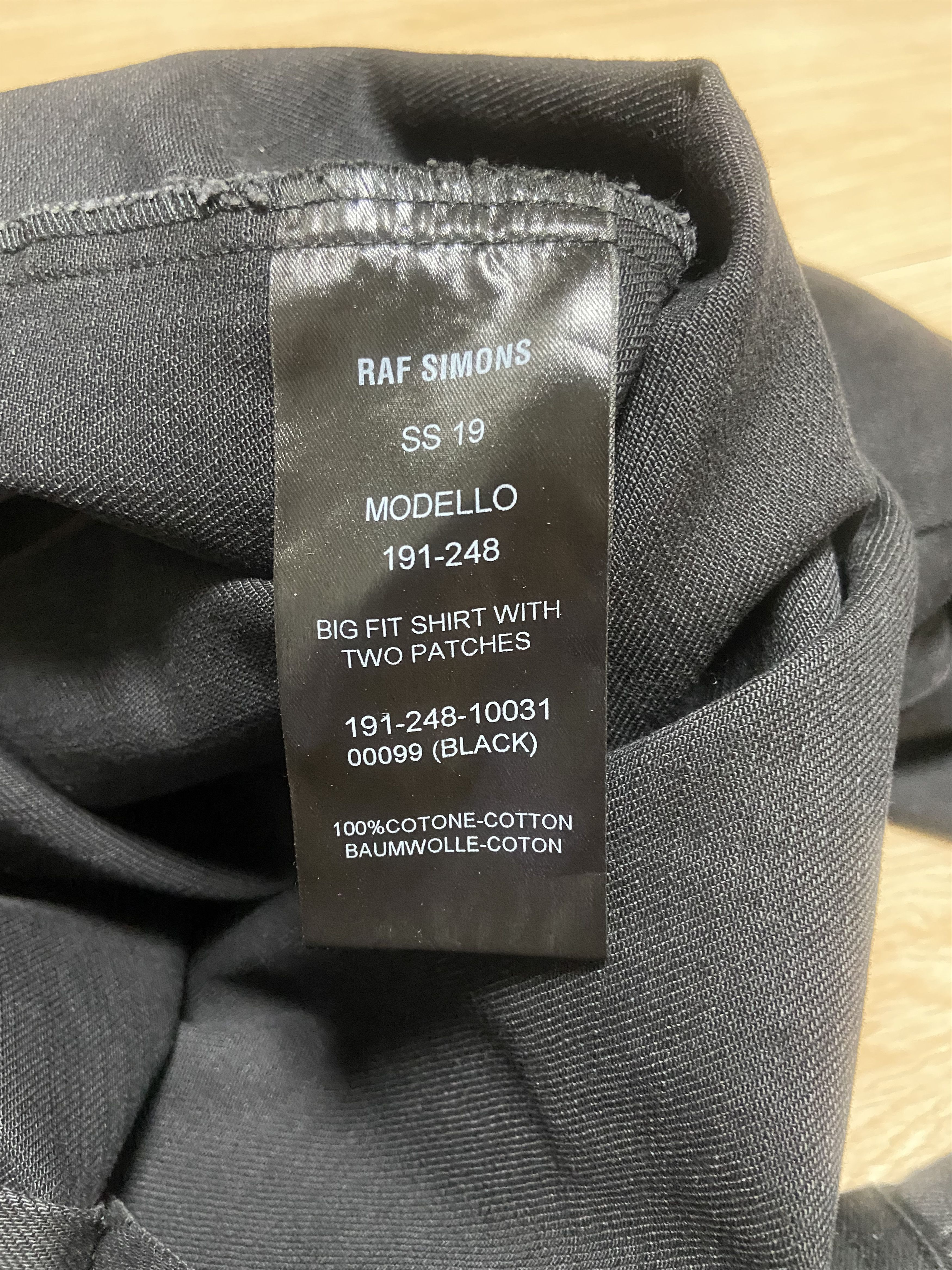 Raf Simons S ss19 oversized big fit Double patch denim shirt jackrt Size US S / EU 44-46 / 1 - 11 Thumbnail