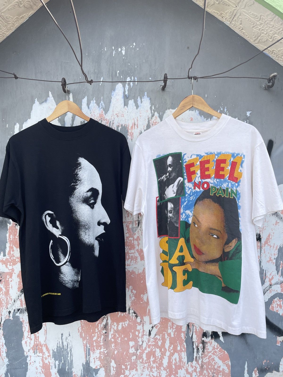 image of Band Tees x Vintage Bootlag Raptee Sade in Black, Men's (Size XL)