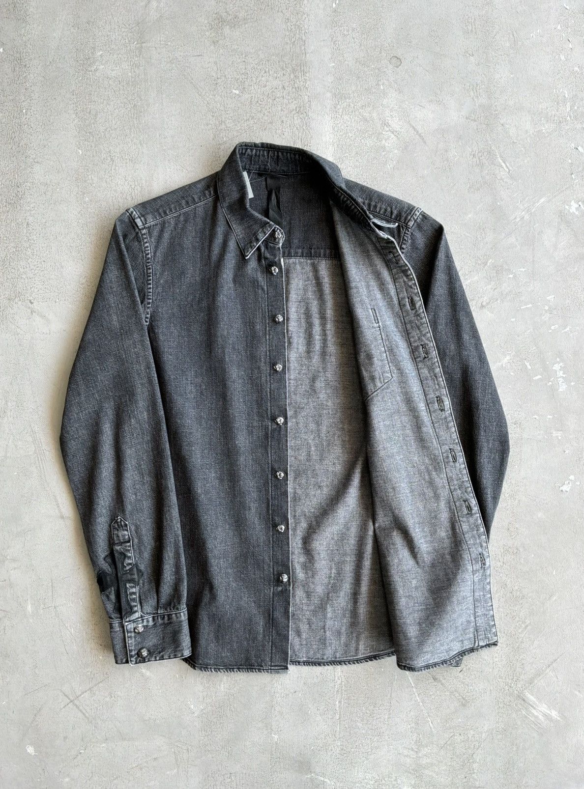 Chrome Hearts Chrome Hearts - Selvedge Denim Workdog Shirt Size US M / EU 48-50 / 2 - 8 Thumbnail