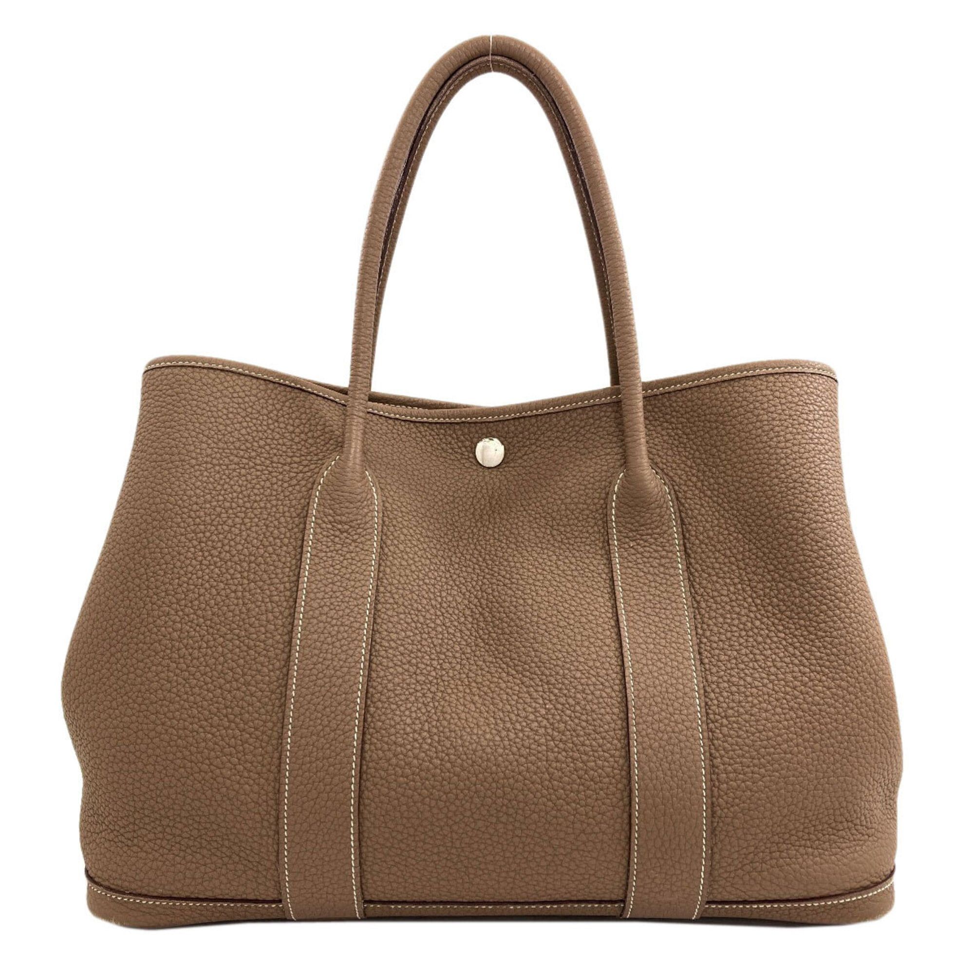 Hermes Hermes Garden Party PM Etoupe Tote Bag with Silver Hardware, Negonda Leather, for Women Size ONE SIZE - 1 Thumbnail