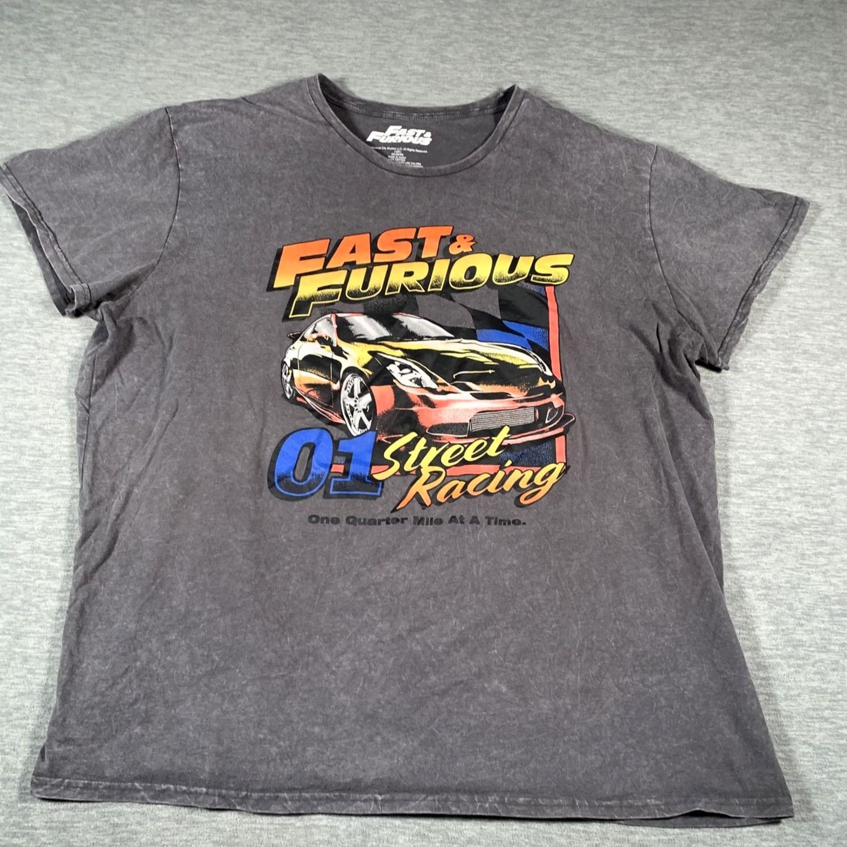 Vintage VINTAGE? No — Fast & Furious Shirt Mens 3XL Black Acid Wash Graphic Street Racing Tee T-Shirt Size US XXL / EU 58 / 5 - 2 Thumbnail