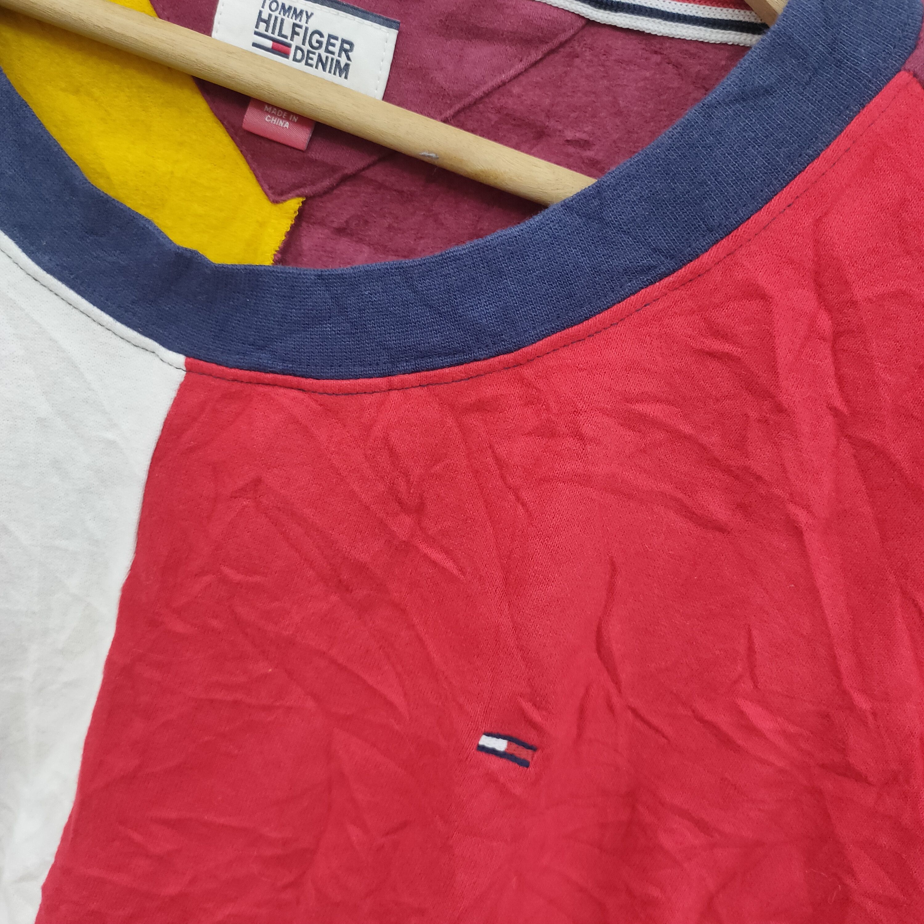 Tommy Hilfiger Tommy Hilfiger Colorblock Sweatshirt Size L / US 10 / IT 46 - 7 Thumbnail