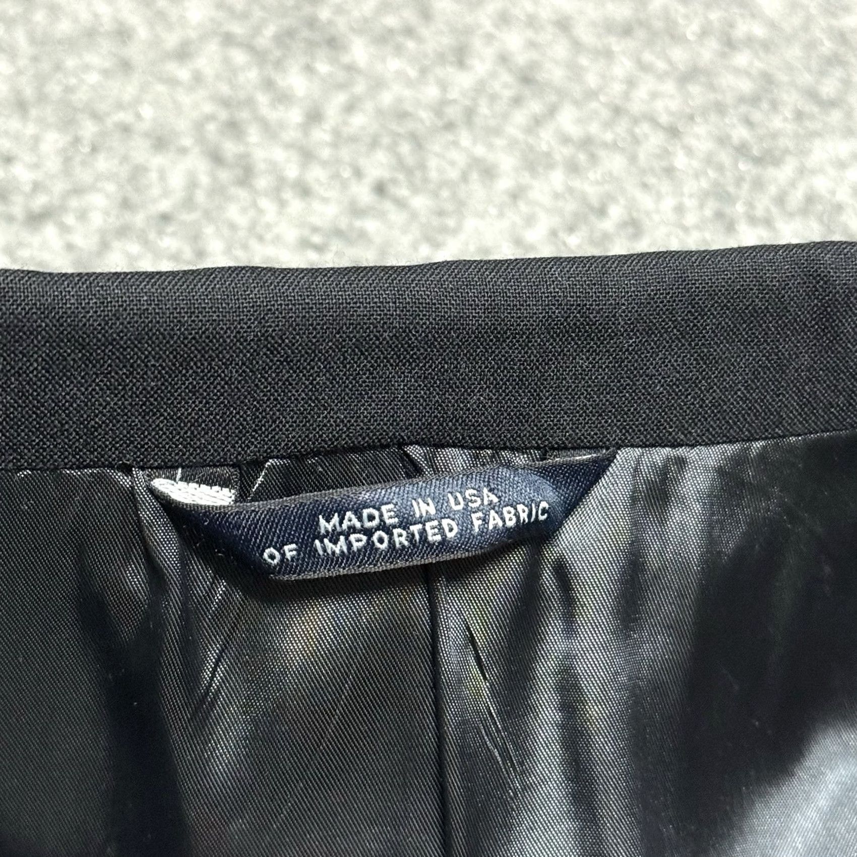 Brooks Brothers Brooks Brothers Blazer Jacket Mens 43L Black Brooksease 100% Wool Sport Coat Size 46R - 7 Thumbnail