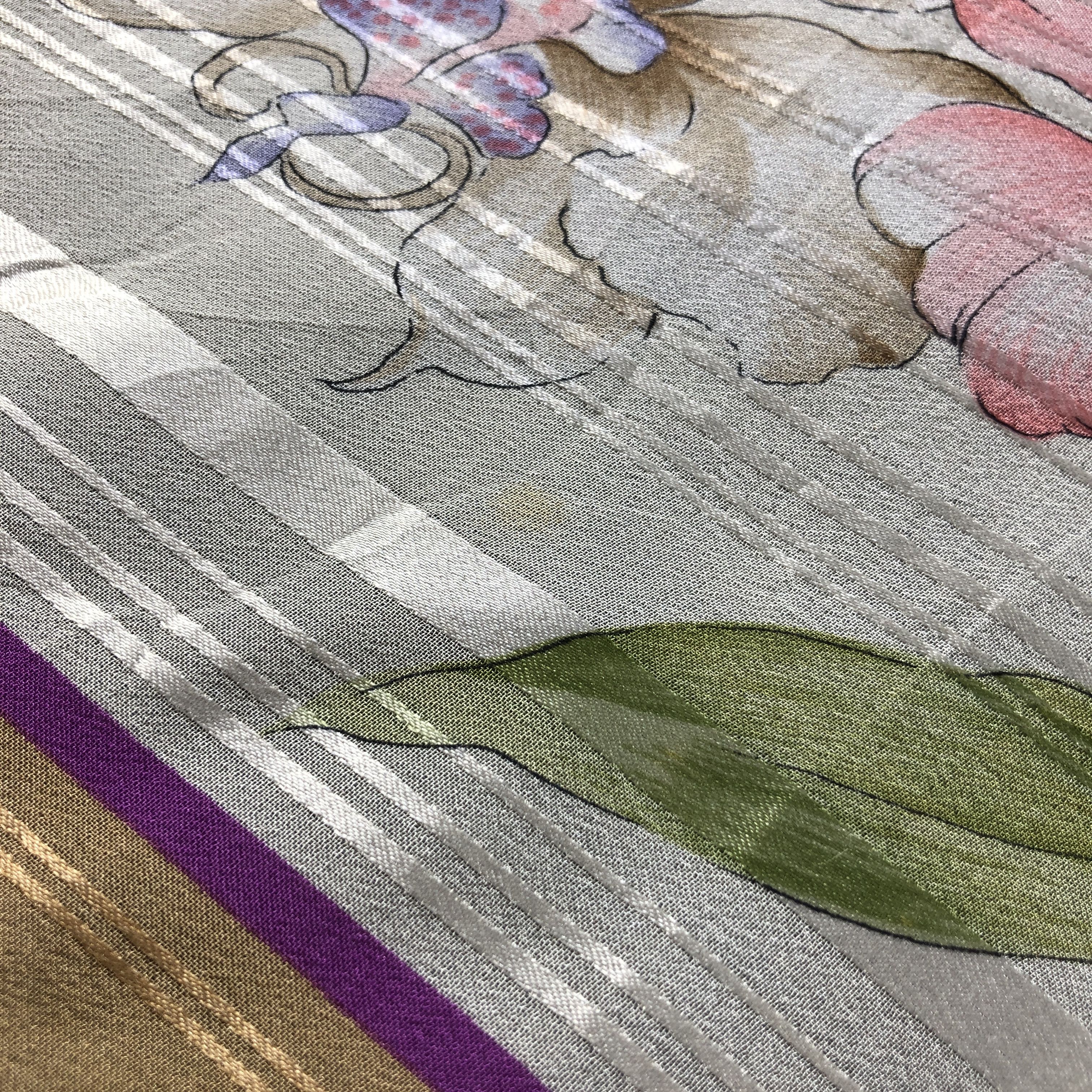 Vintage Vintage Valentino Garavani Floral Silk Scarf M1254 Size ONE SIZE - 7 Thumbnail