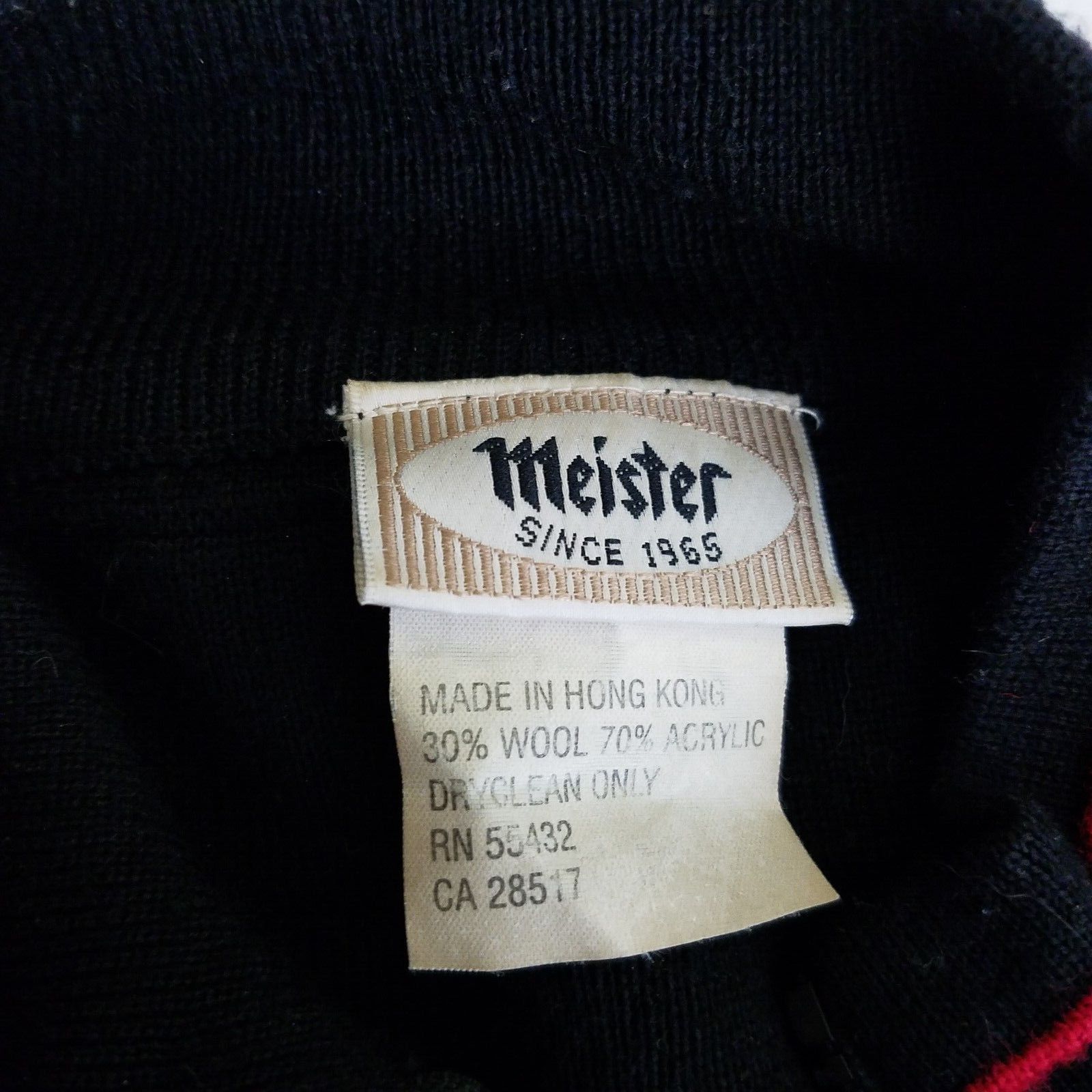 Meister Vtg Meister 1/4 Zip Striped Ribbed Wool Knit Ski Sweater S Size US S / EU 44-46 / 1 - 5 Thumbnail