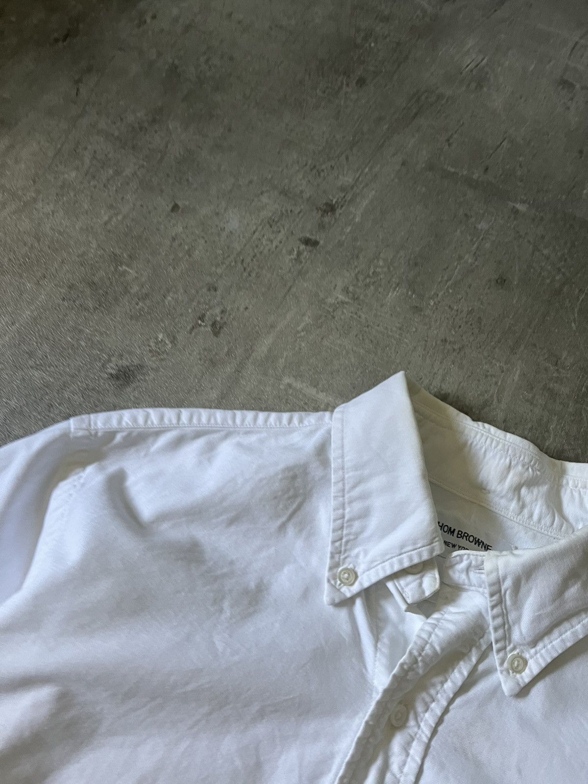 Thom Browne Thom Brown white button up shirt cotton Size US L / EU 52-54 / 3 - 5 Thumbnail