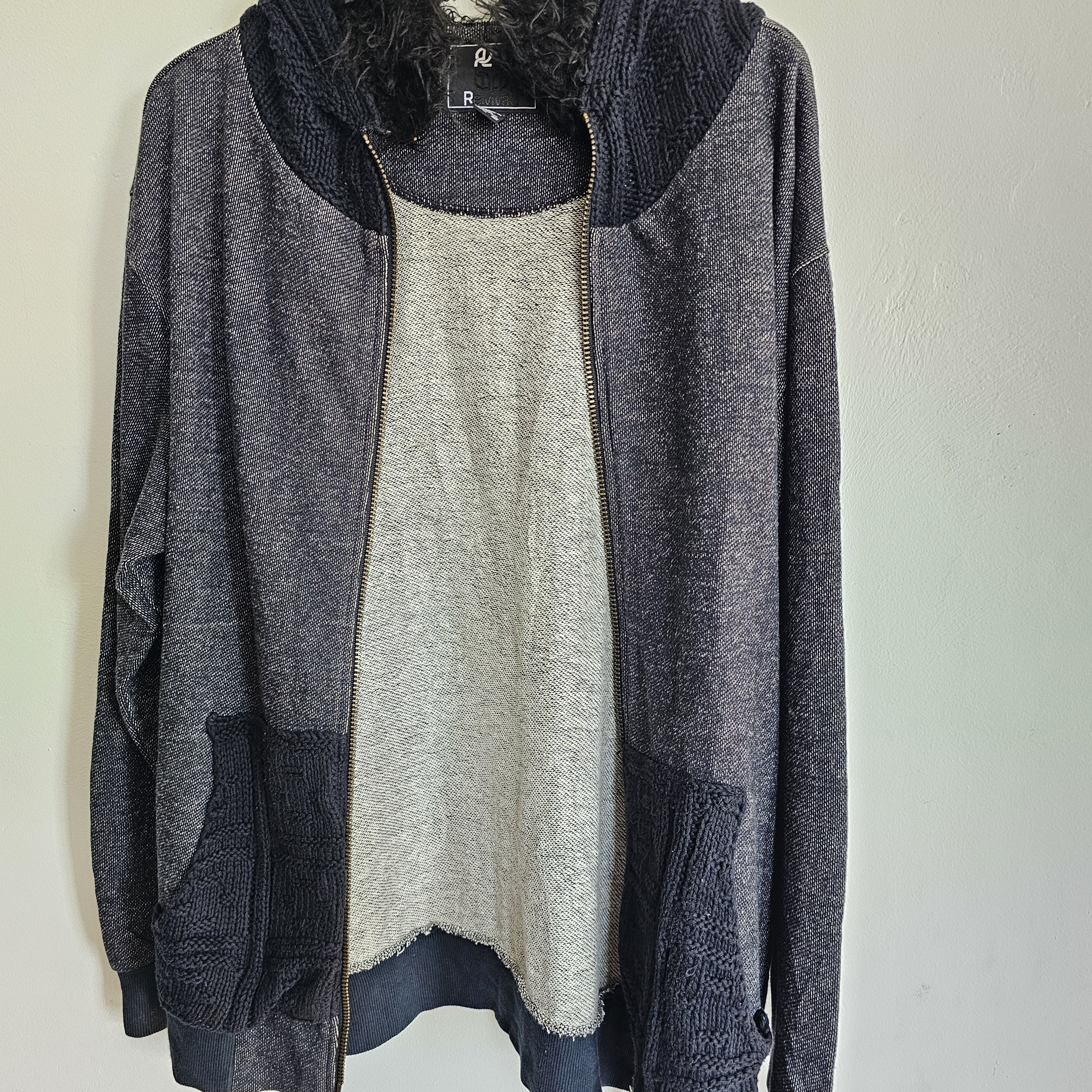 If Six Was Nine Fur Hoodie Hybrid Knit Revival Size US L / EU 52-54 / 3 - 5 Thumbnail