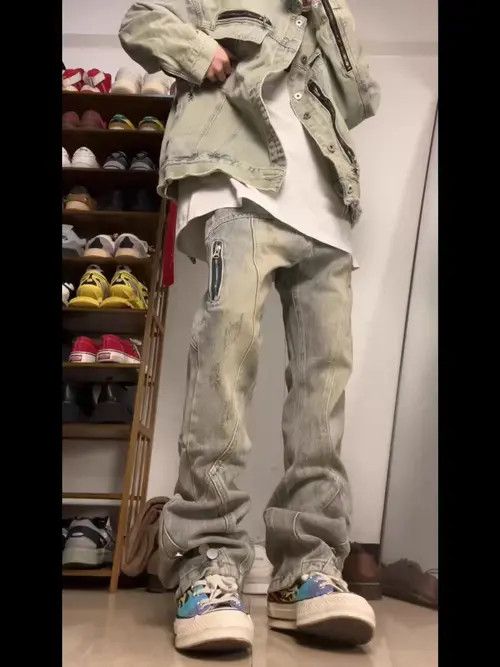 Japanese Brand Sayaka x Chika Light Blue High Street Vintage Casual Jeans Size US 30 / EU 46 - 3 Thumbnail
