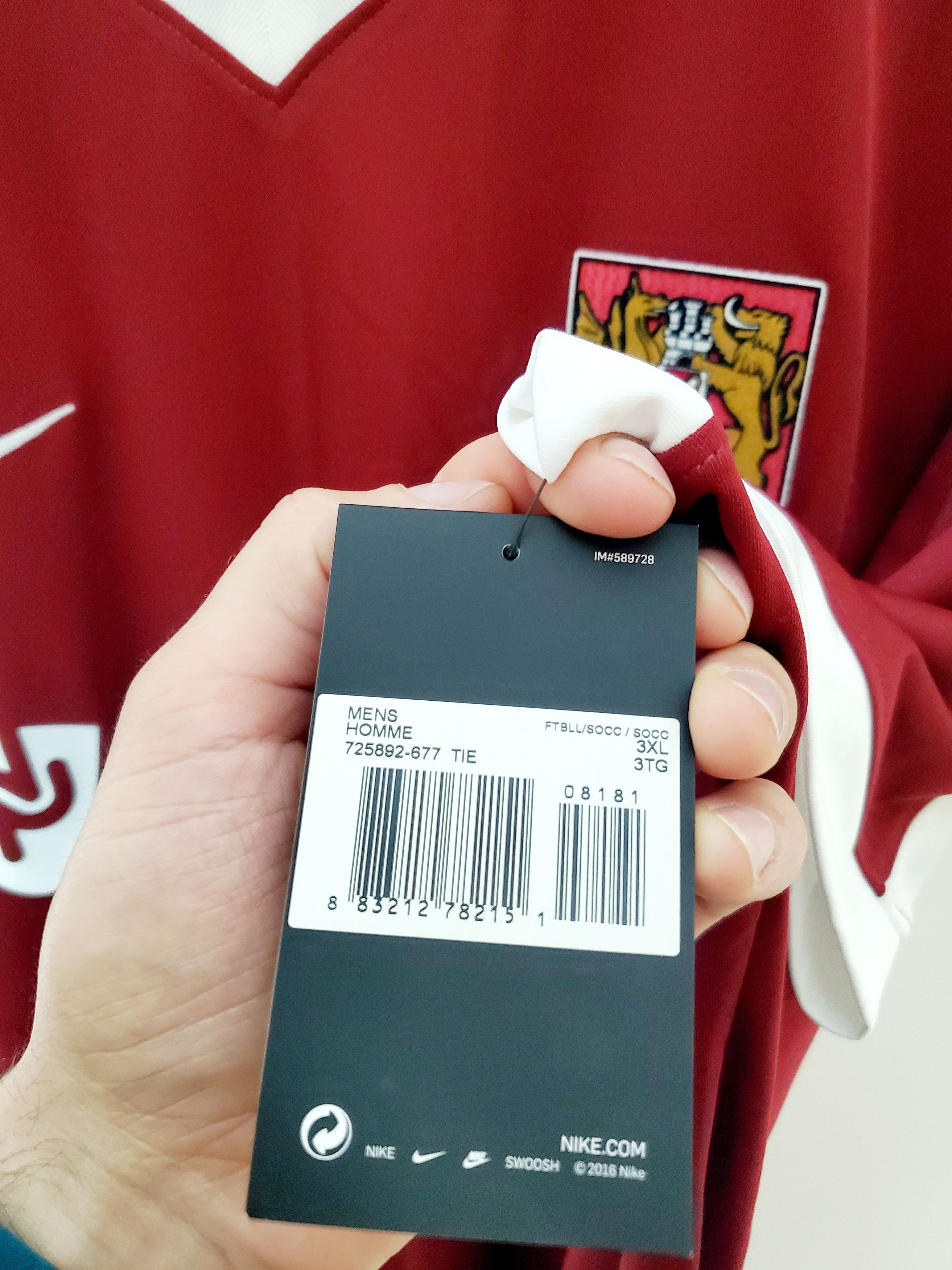Nike Northampton Town FC home 2016-2017 nike soccer jersey 3 Xl Size US XXL / EU 58 / 5 - 4 Thumbnail