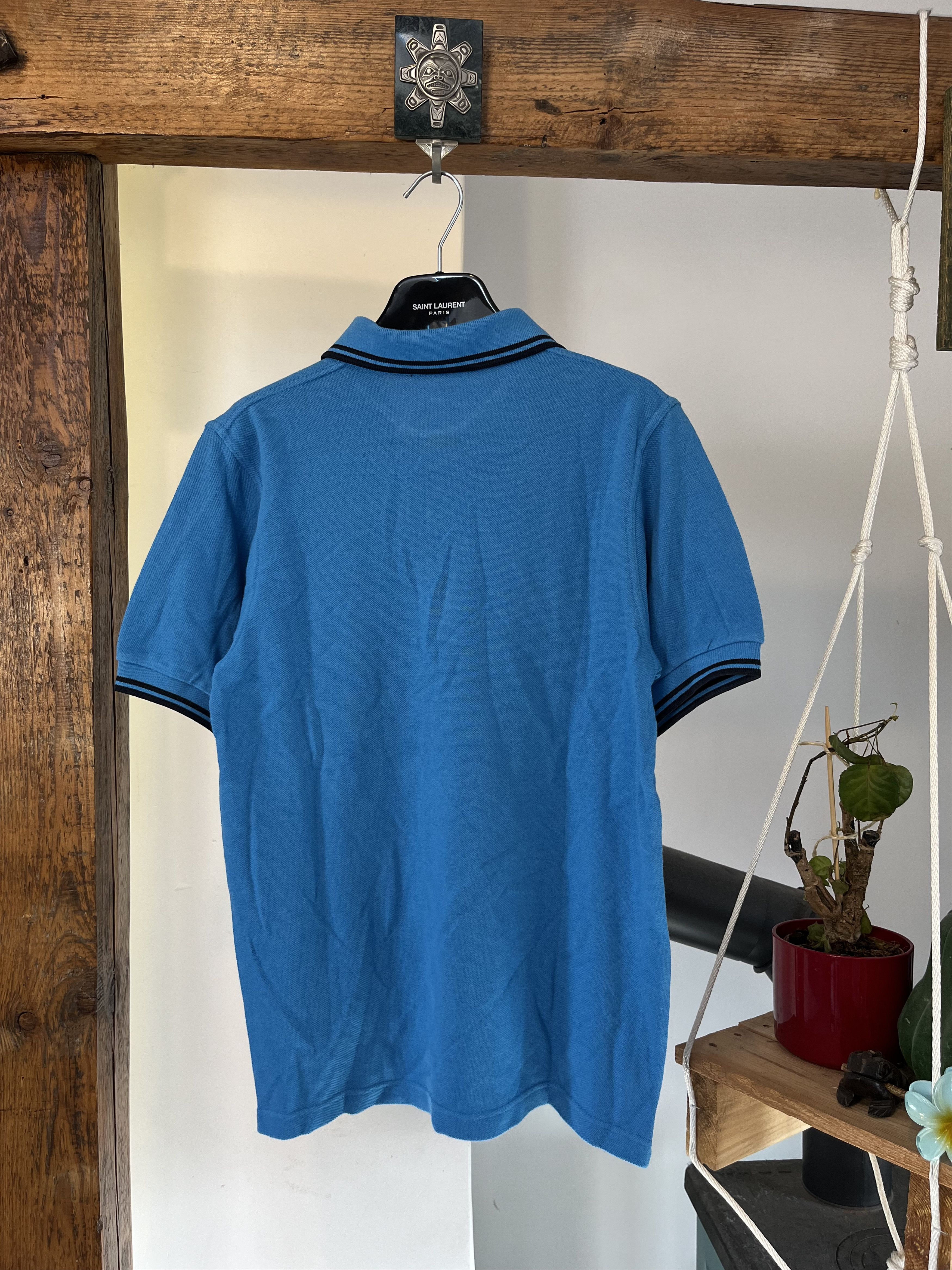 Fred Perry × Vintage Fred Perry Blue Polo Casual Y2k Style Made in England Size US M / EU 48-50 / 2 - 2 Thumbnail