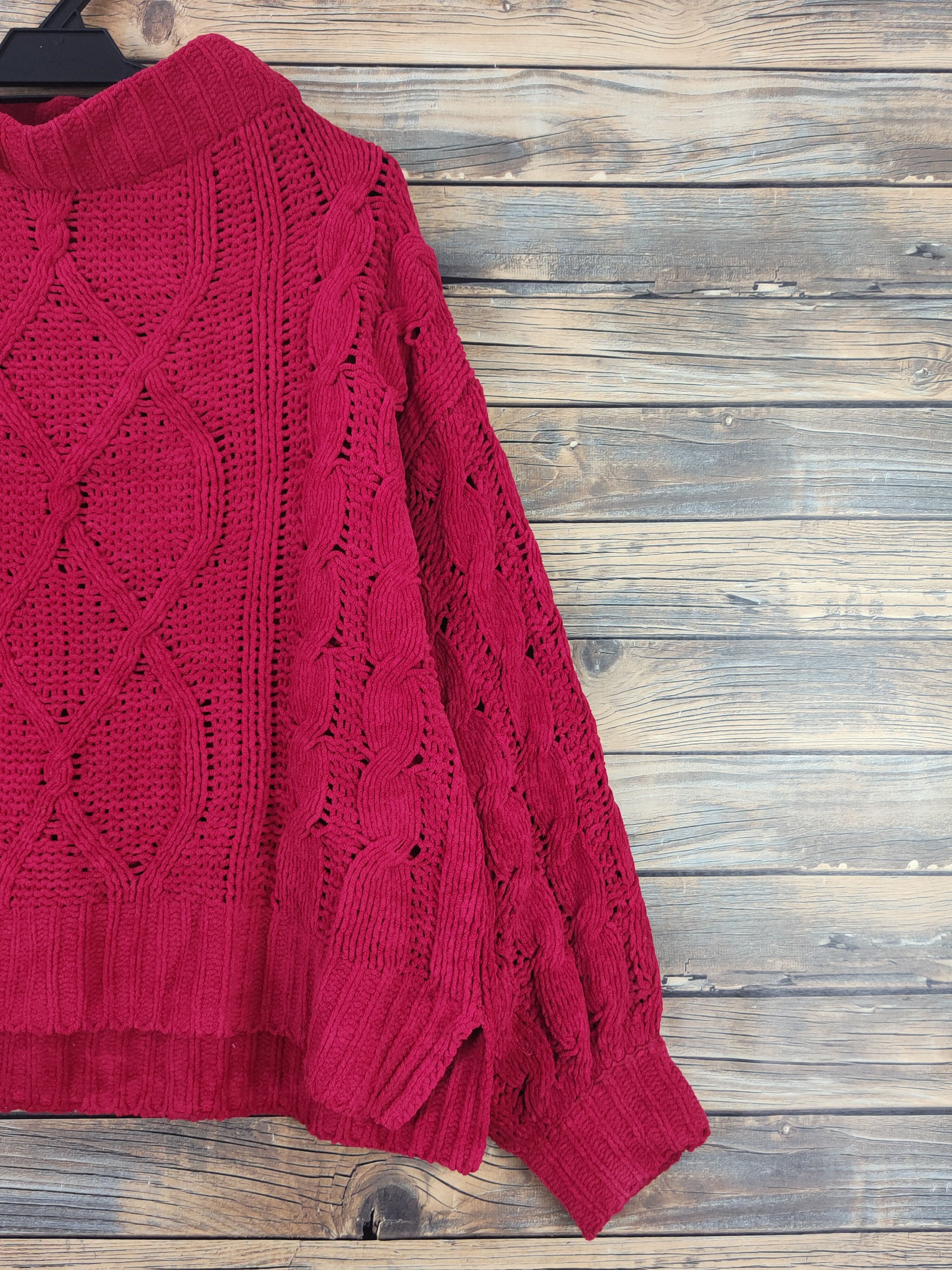 Aran Isles Knitwear GU Red japan Knitwear sweatshirt #W1102 Size US M / EU 48-50 / 2 - 5 Thumbnail
