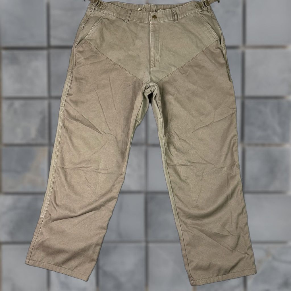 Doublet VINTAGE Columbia Brush Pants Mens 42x30 Beige Carpenter 5-Pocket Regular Straight USA 90s Size US 42 / EU 58 - 1 Thumbnail