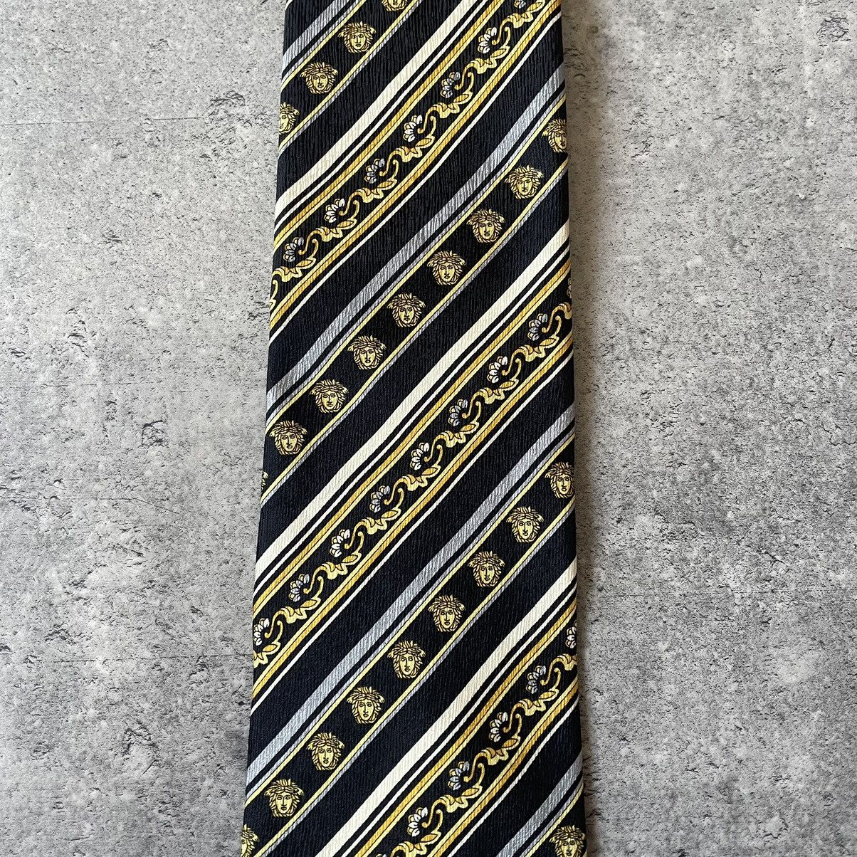 Versace Vintage 90s Giana Versace Monogram Tie Medusa Size ONE SIZE - 1 Thumbnail