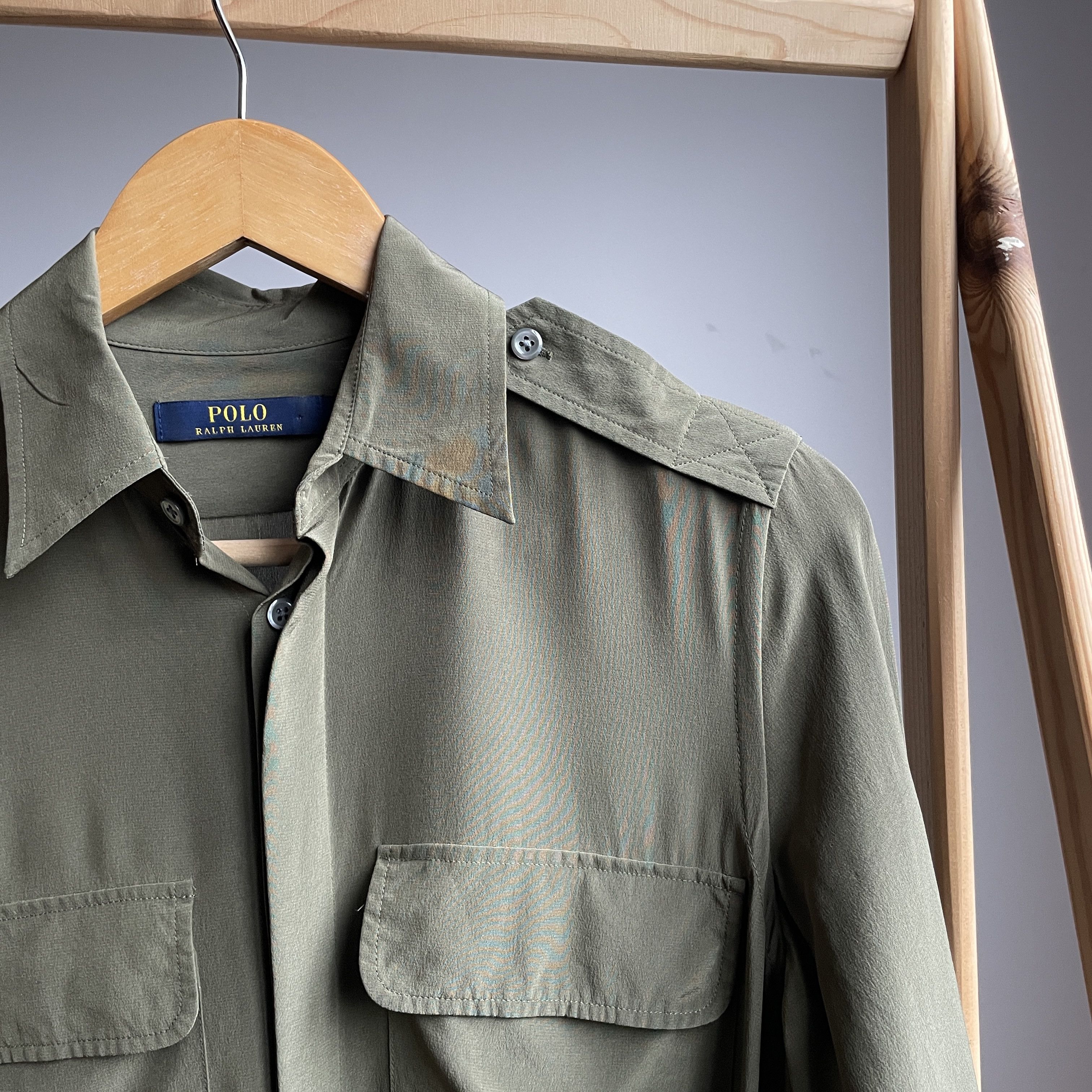 Polo Ralph Lauren Polo Ralph Lauren Military Silk Belted Shirt Dress Size 2 Size XS / US 0-2 / IT 36-38 - 5 Thumbnail