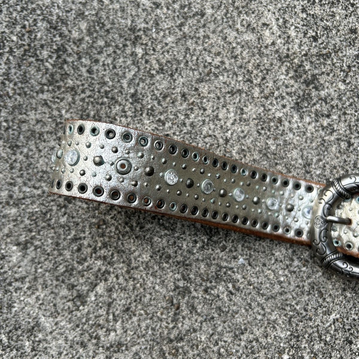 Vintage Vintage studded leather belt (Kapital Style) Size ONE SIZE - 4 Thumbnail